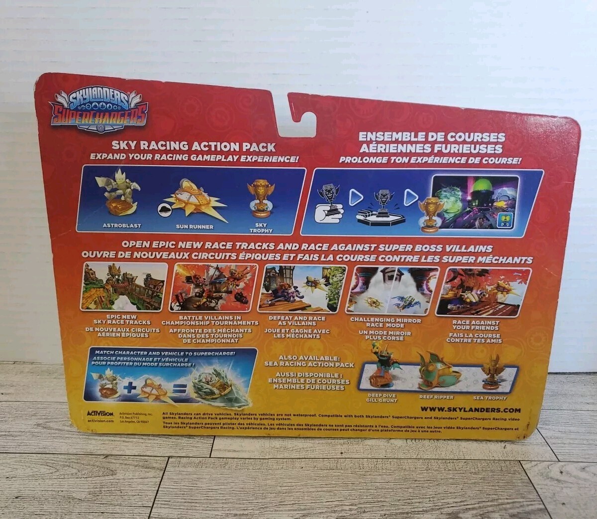New Skylanders Superchargers Sky Racing Action Pack Astroblast Sun Runner Trophy