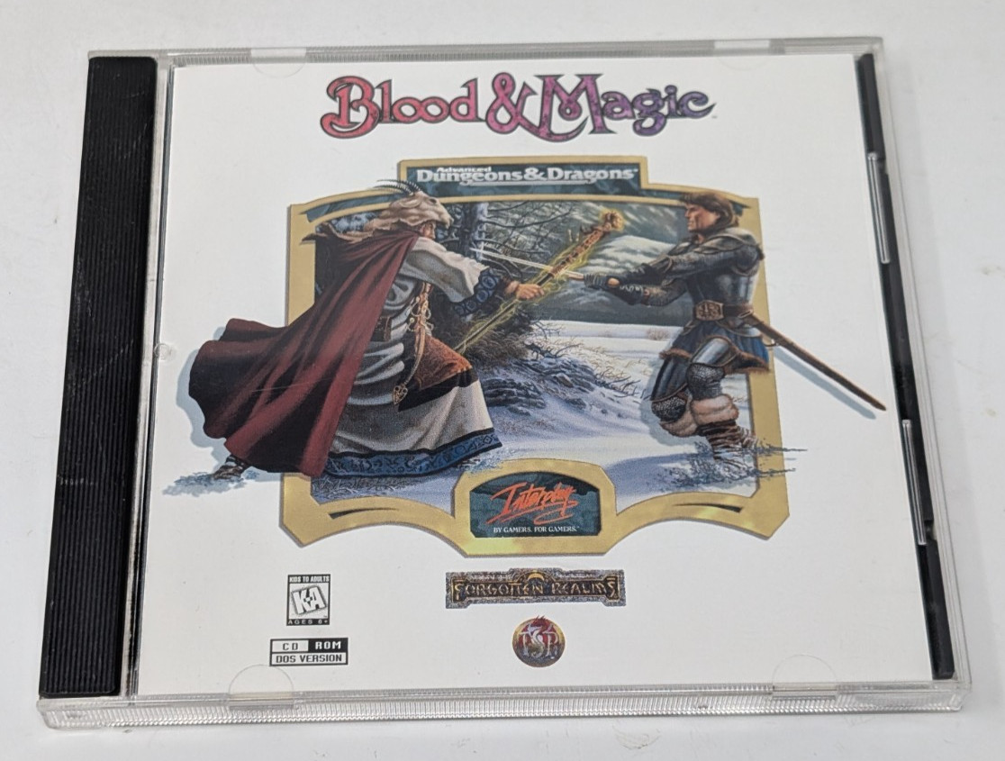 Vintage Blood and Magic AD&D PC Game 1996 Dungeons And Dragons CD ROM Interplay