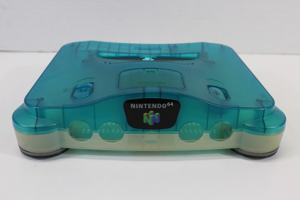 Nintendo 64 N64 OEM Toys R Us Clear Blue White Console Replacement Shell Cos.Da3