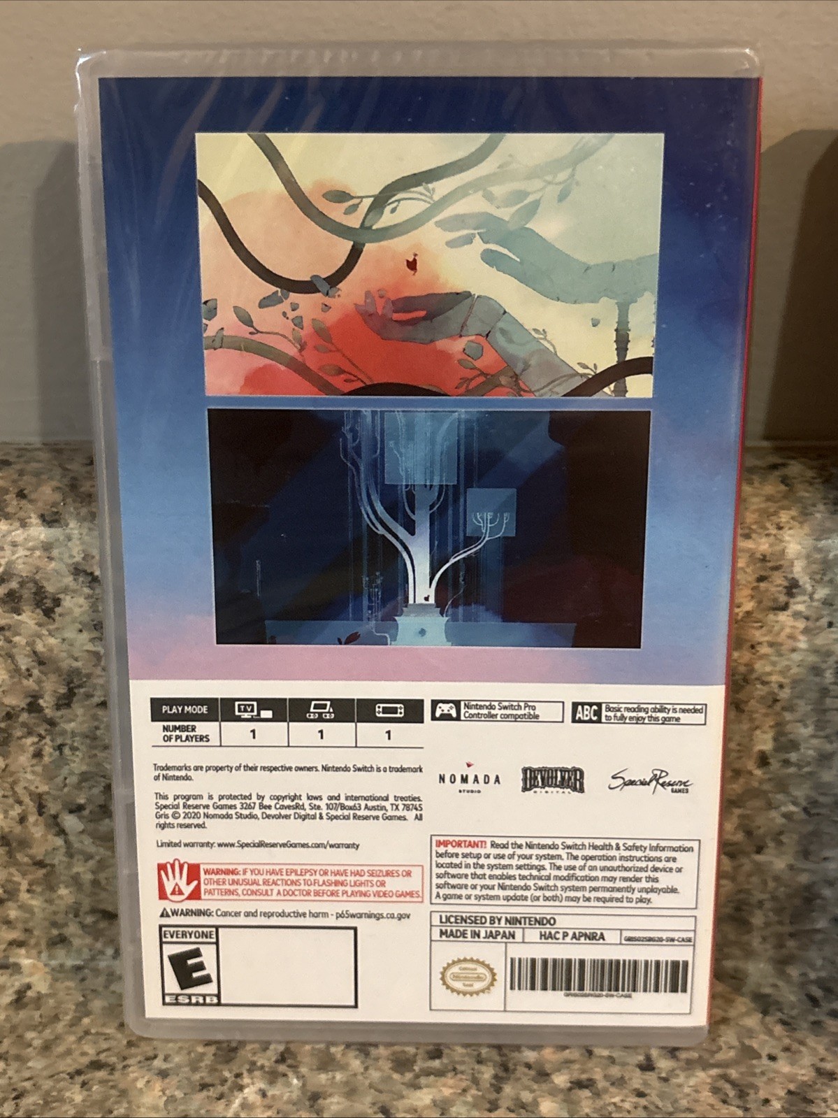 Nintendo Switch Gris Special Reserve Edition Sealed + Slip Cover BOX SHIP