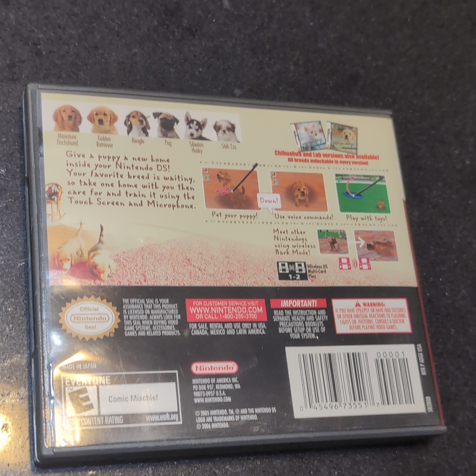 Nintendogs Dachshund & Friends Nintendo DS Game & Original Case Tested Works