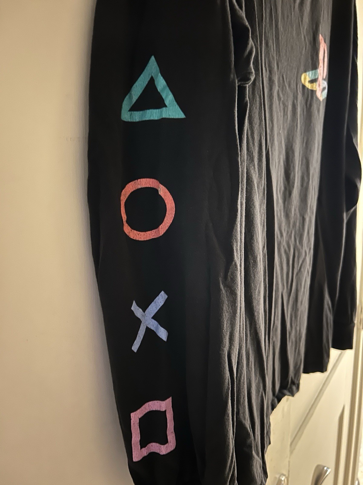 PlayStation Yellow Hoodie, Pink T-Shirt, Black Long Sleeve Shirt retro Bundle