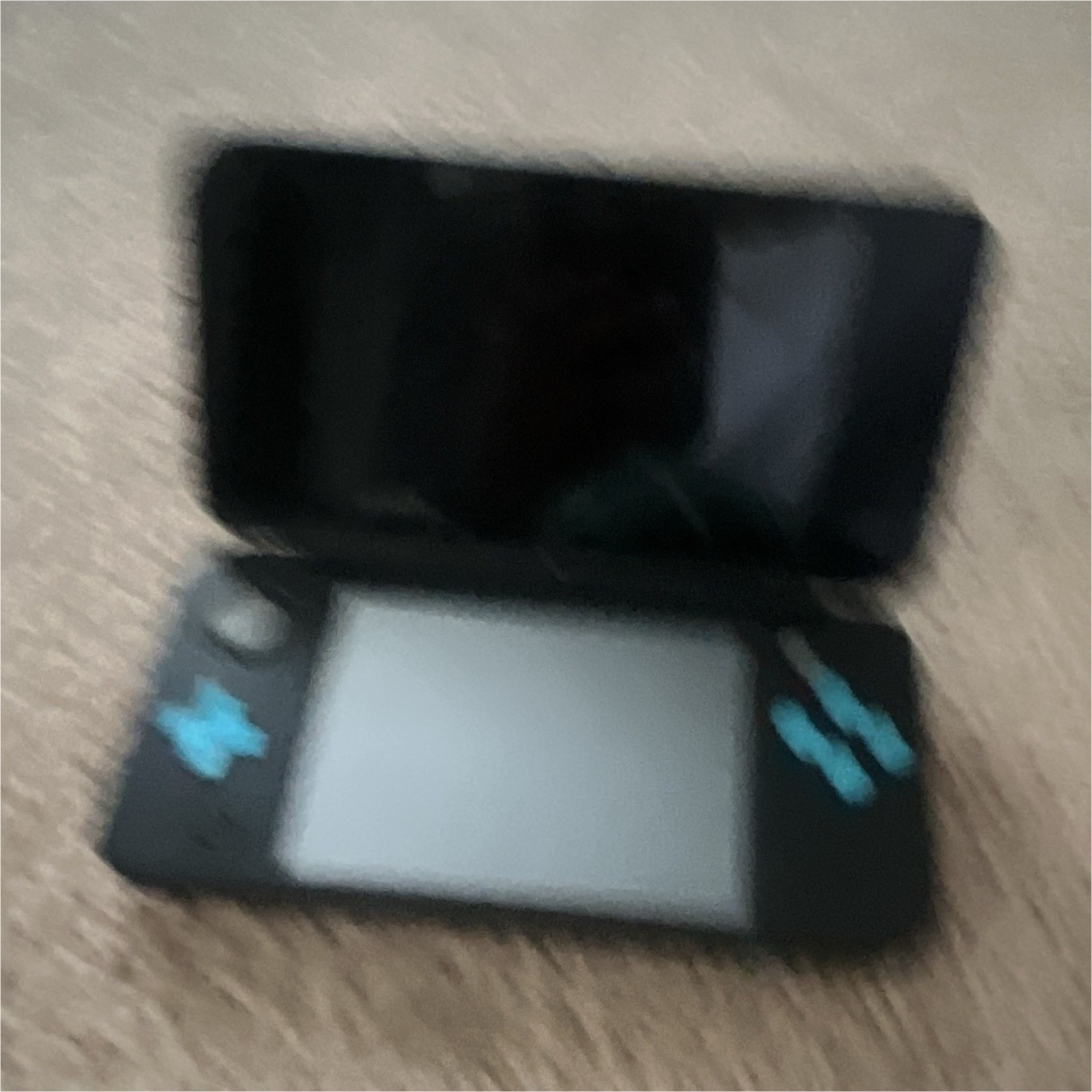 Nintendo 3DS XL Handheld System Black/Blue Clamshell Console Headphone Jack