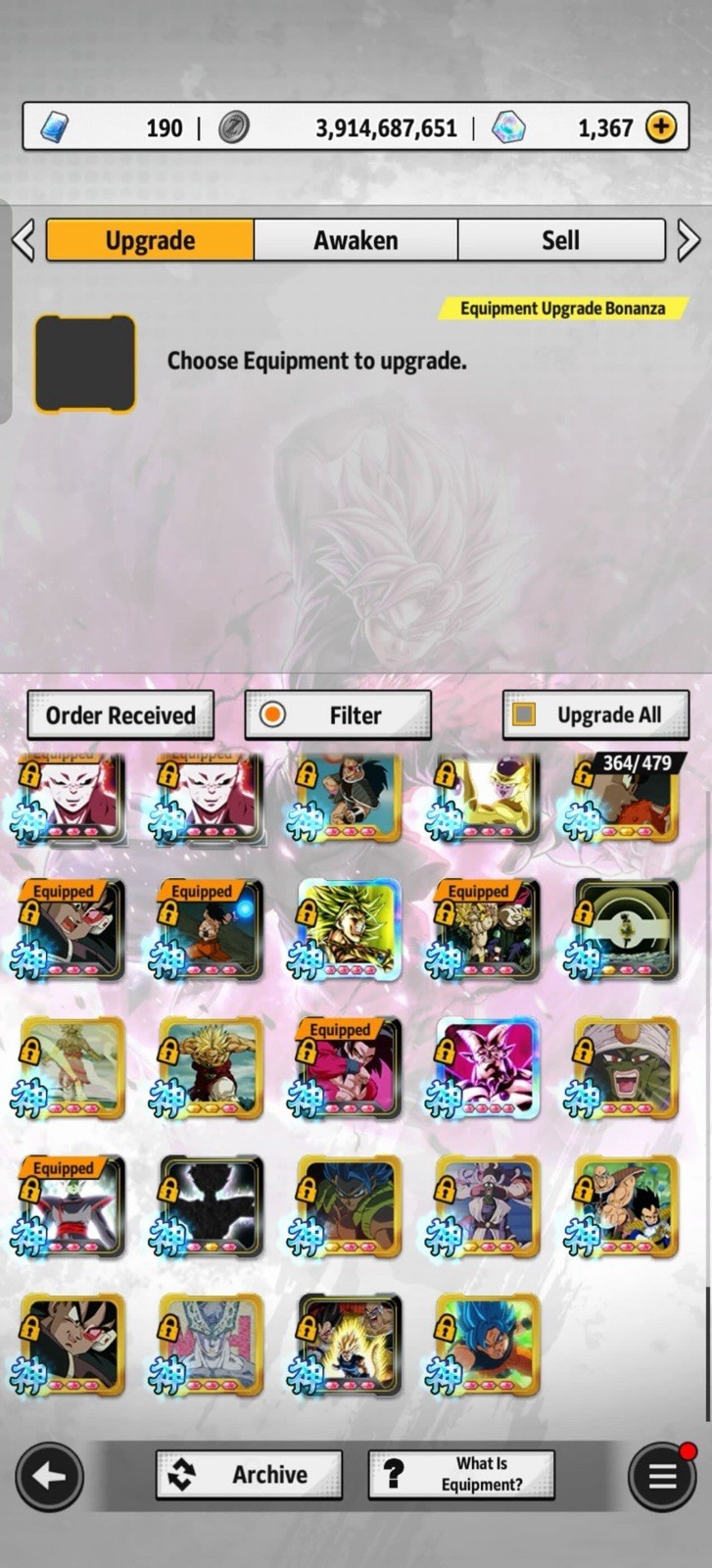 Dragon Ball Legends Endgame Account || 11 Summonable UL || 6 LR || Stacked Acc