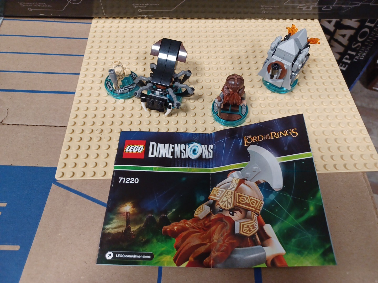 Lego Dimensions Lord of the Rings Lot 71218 71220 Gollum Gimli