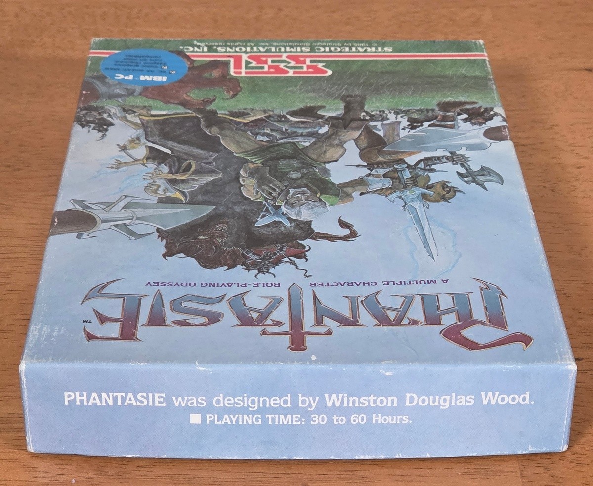 Phantasie SSI IBM PC Big Box Game 1987 Complete CIB 5.25″ Floppy Disk