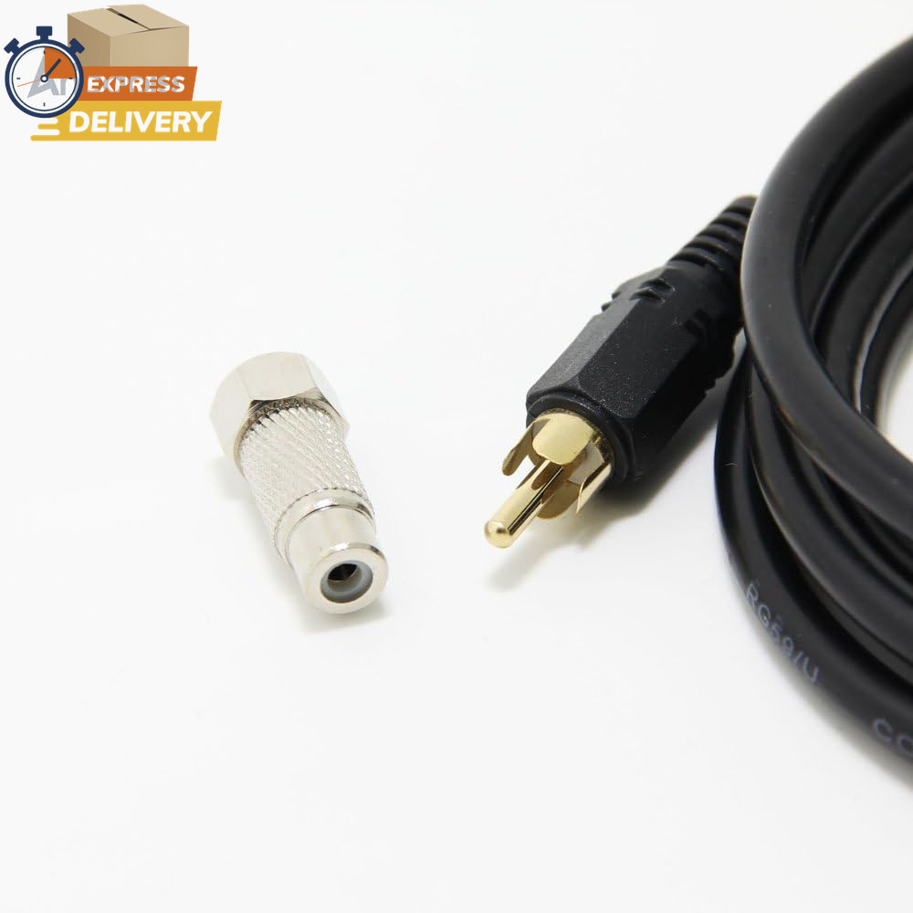 RCA Video Cable with RF TV Connector for Atari 2600 Jr 7800 Colecovision 👌