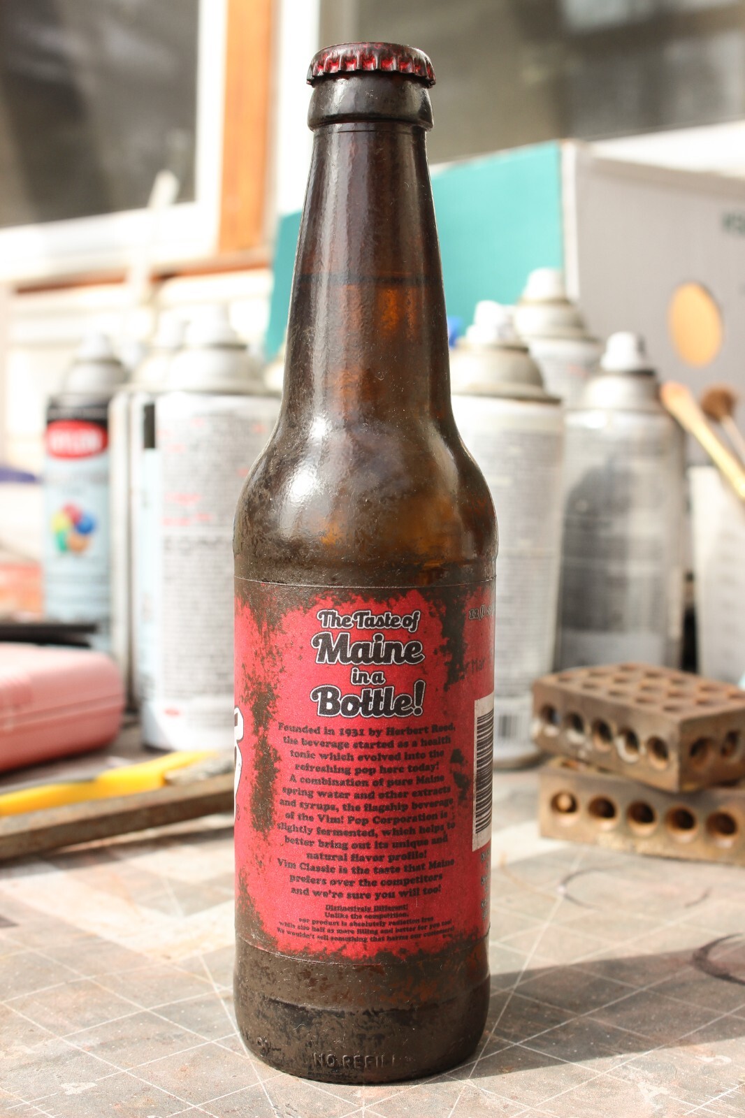 Handmade Vim! Original 12oz Bottle Replica from Fallout 4