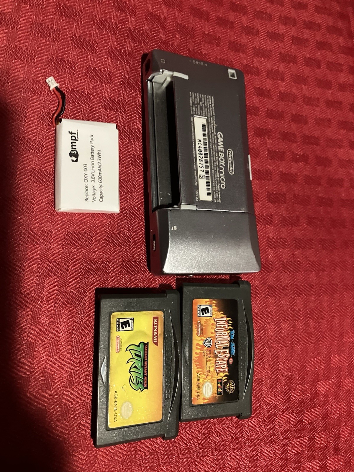 Nintendo Game Boy Micro Black/Silver Handheld Console