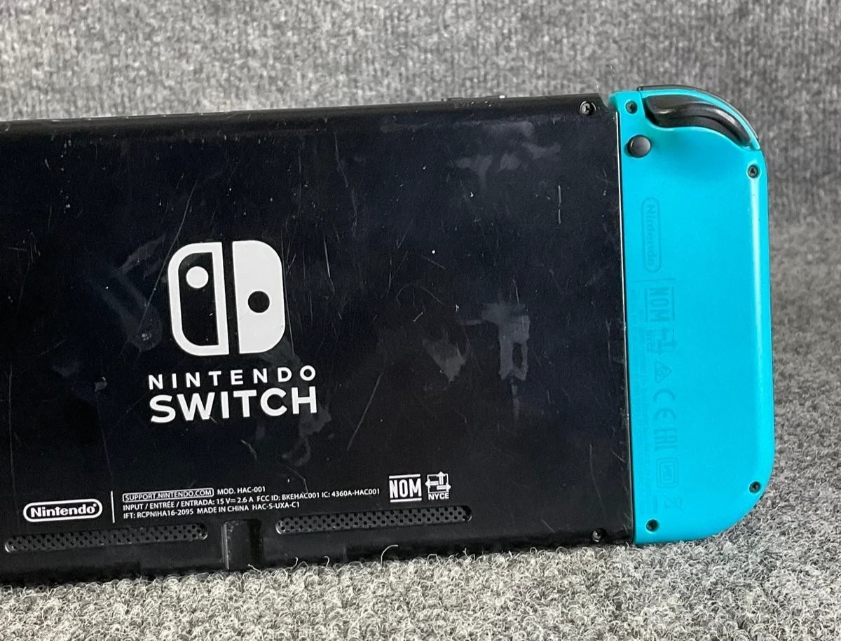 Nintendo Switch 32GB Console Neon Red Blue Joy-Cons Used Box