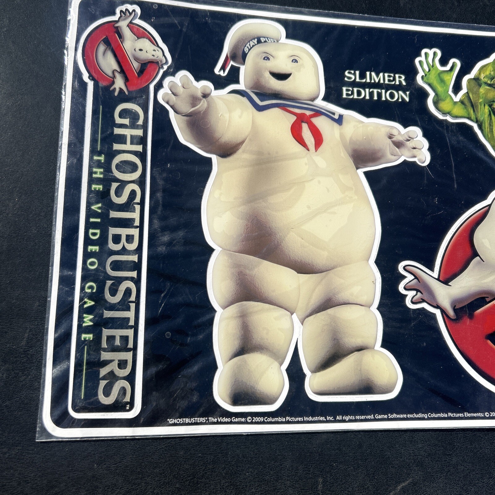 Ghostbusters Puffy Stickers Promo Sheet The Video Game 2009 Slimer Stay Puft NEW