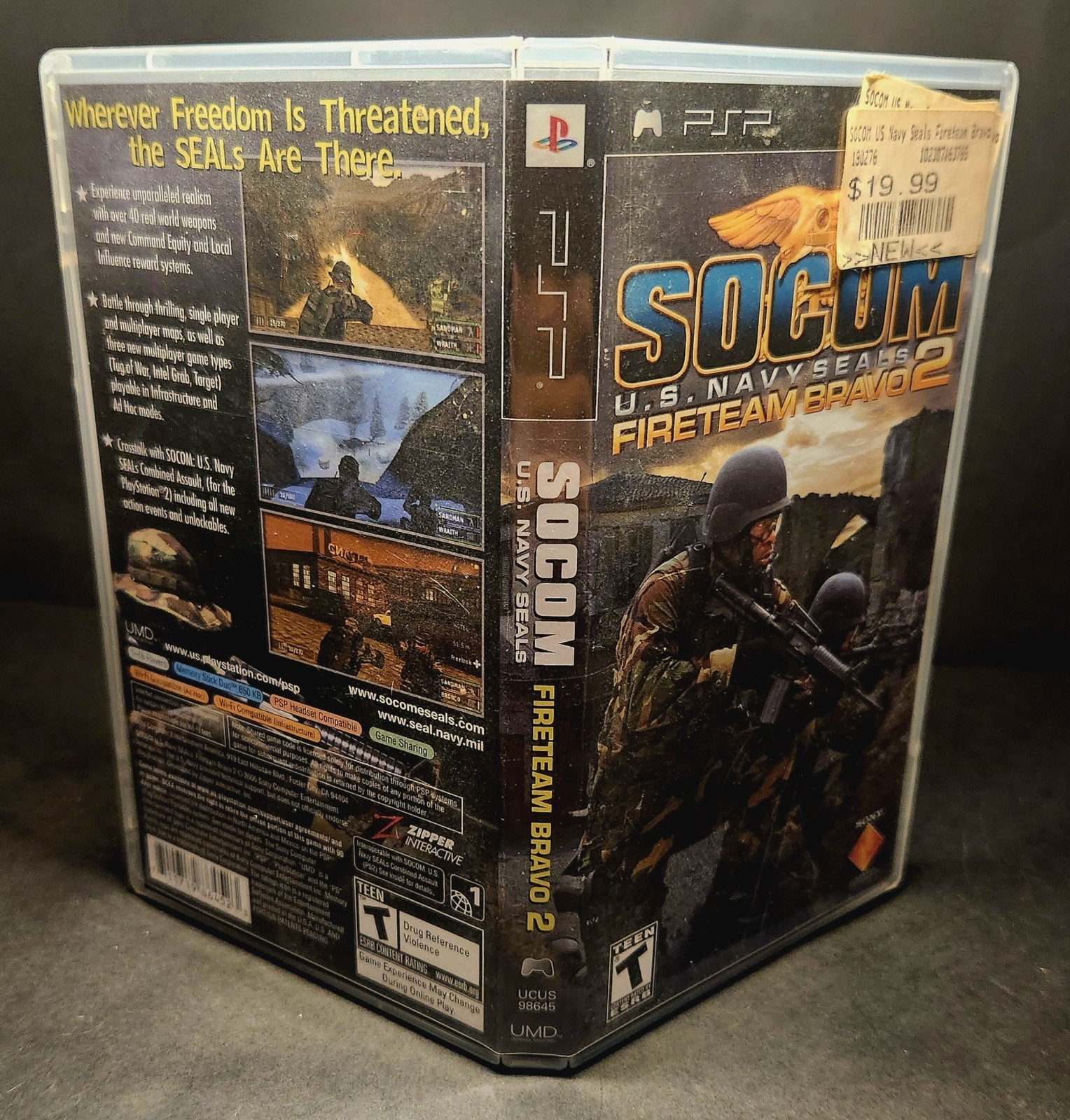 *TESTED, CIB* SOCOM: U.S. Navy SEALs — Fireteam Bravo 2 (Sony PSP, 2006)