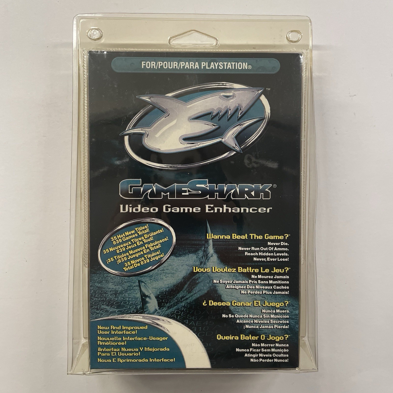 GameShark Version 4.0 Game Enhancer PlayStation 1 PS1 PSX NEW Factory Sealed