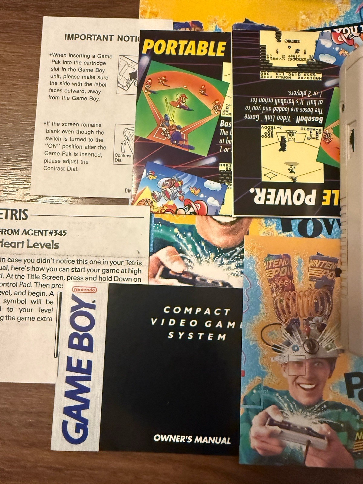 Nintendo GameBoy DMG Longbox Tested CIB Long Box Launch Edition Headphones Foam