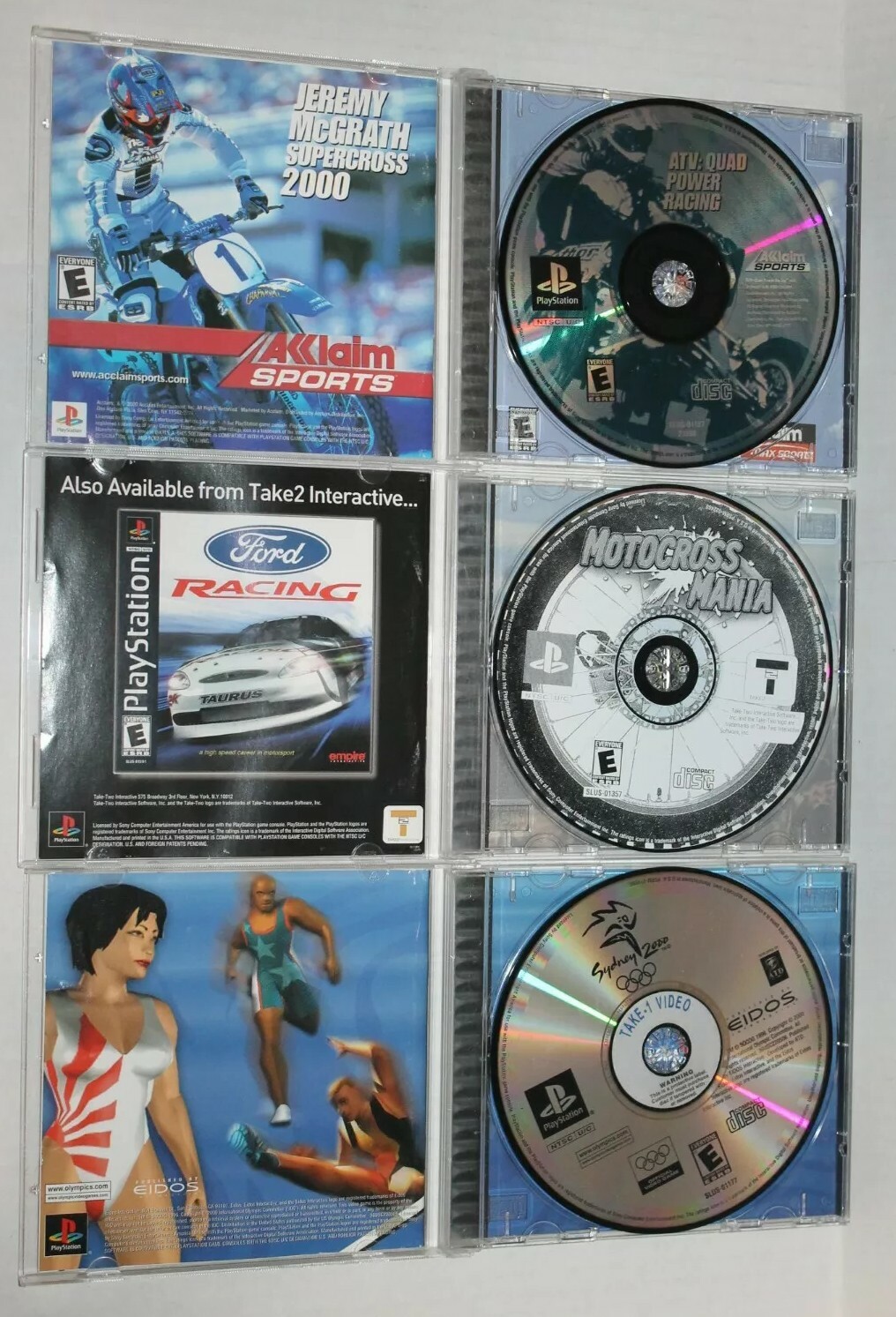 PlayStation PS1 & PS2 Game Lot – 18 Titles – Mixed Action Sports Racing – Read
