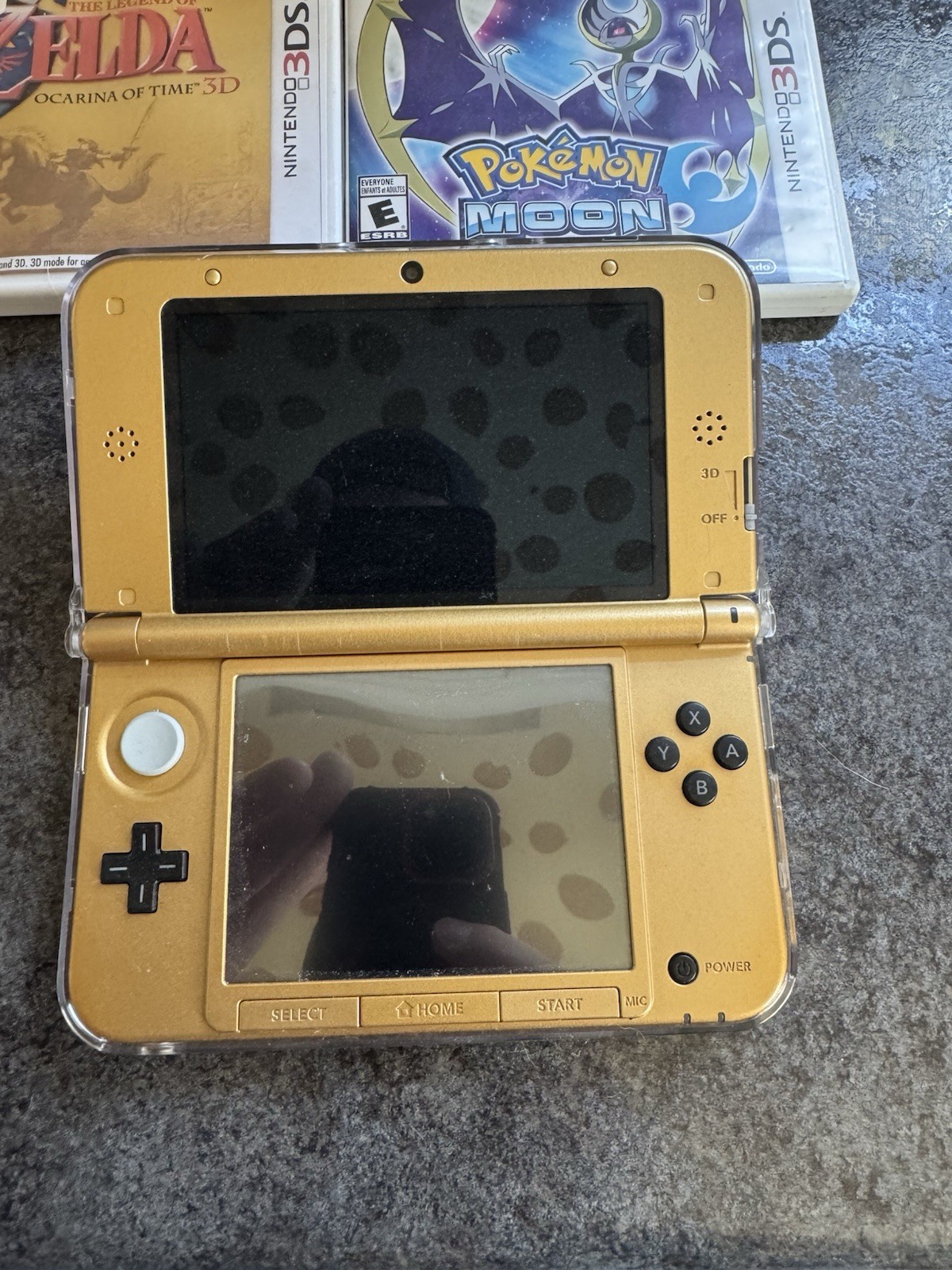 Nintendo 3ds XL a Link Between Worlds Limited Edition Gold-CASE- 3 Games Bundle