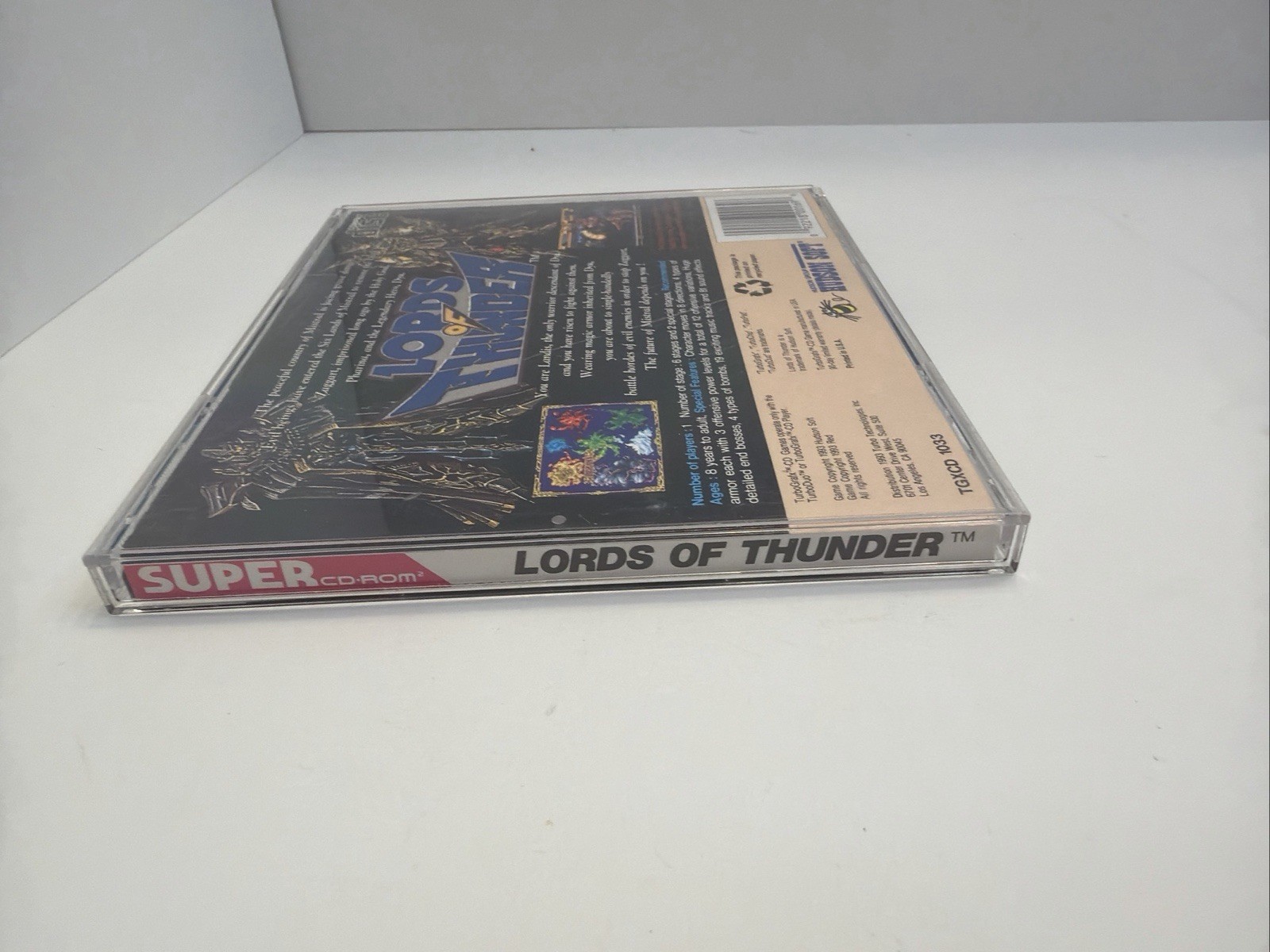 Lords of Thunder TurboGrafx Super CD Turbo Duo Tested Complete CIB