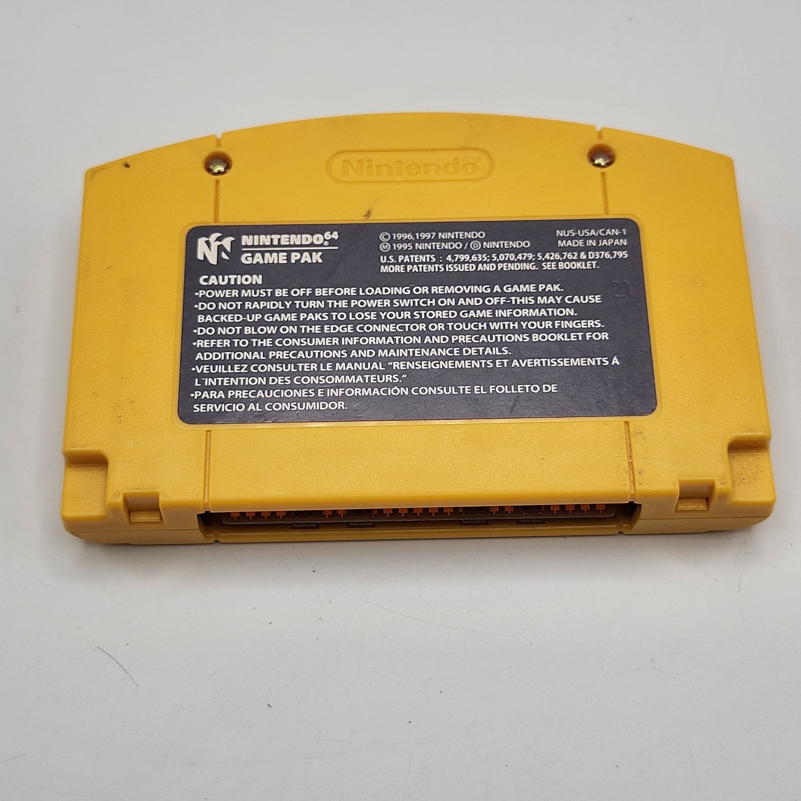 Donkey Kong N64 (Nintendo N64, 1997) Video Game Cartridge Tested