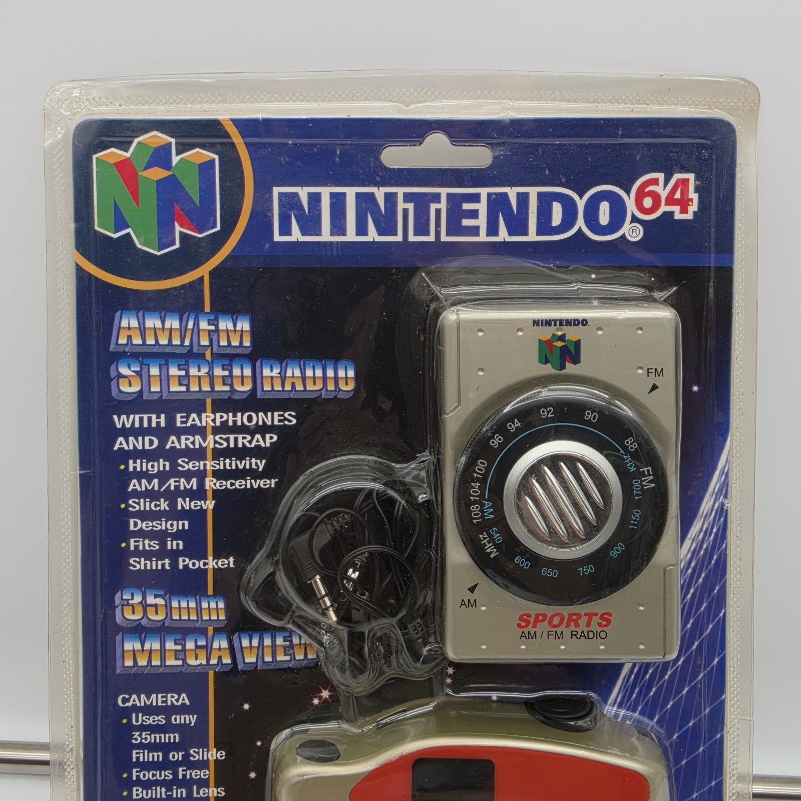 Nintendo 64 AM/FM Radio and 35mm Orange Film Camera Combo NEW FACTORY SEALED