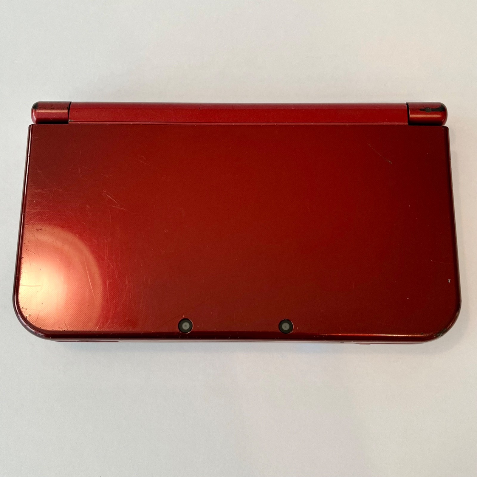 “New” Nintendo 3DS XL RED-001 Metallic Red Handheld Console + Charger & Stylus
