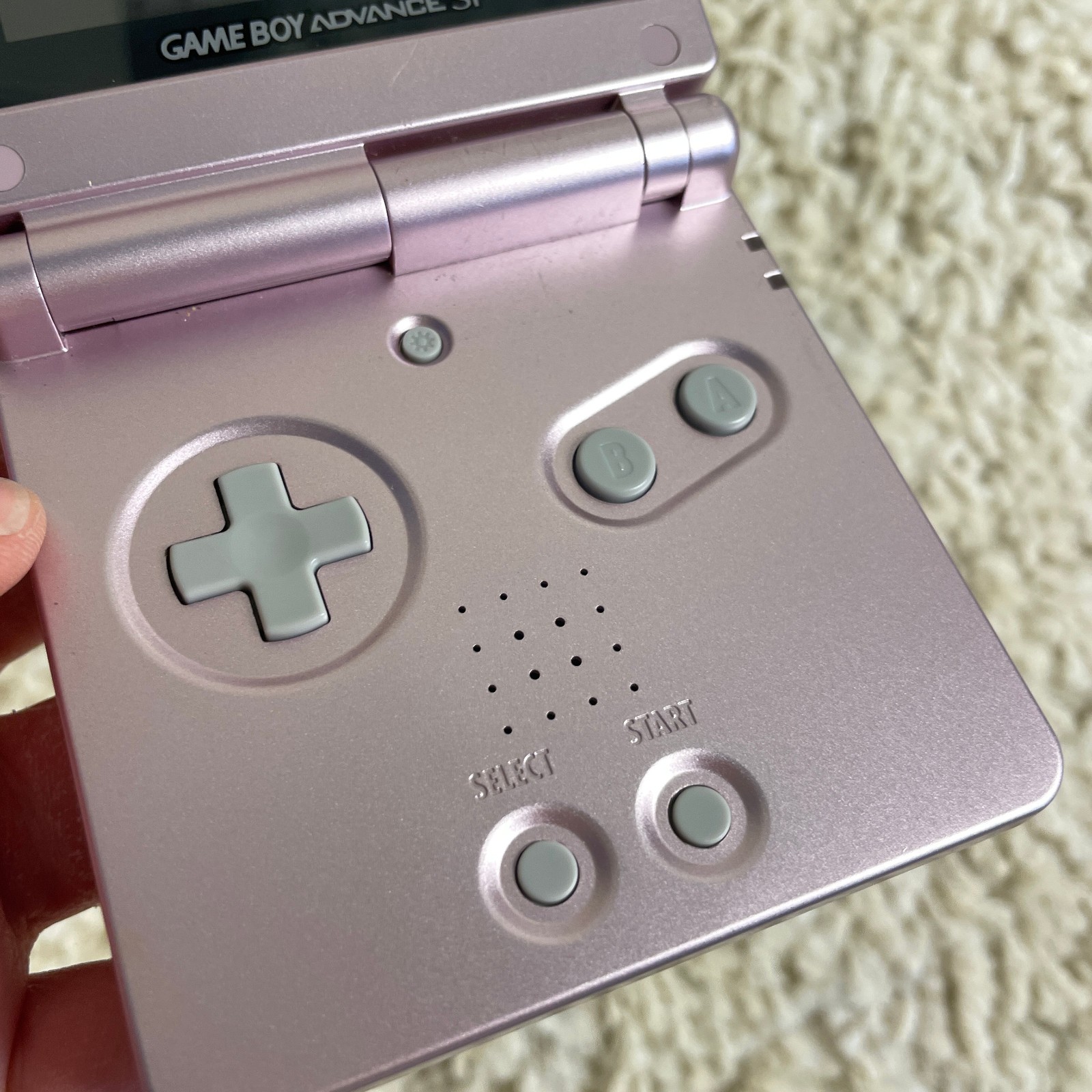 Nintendo Gameboy Advance GBA SP Handheld System Pearl Pink Model AGS-101 Tested