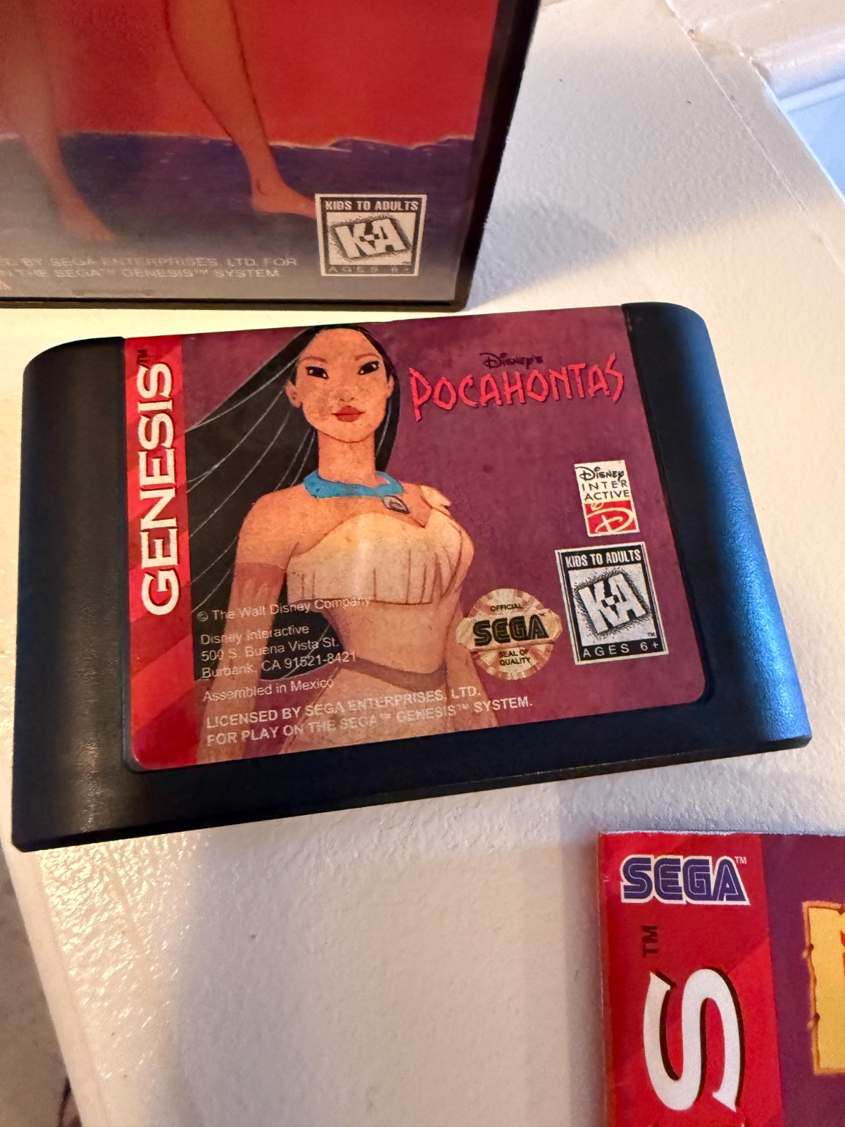Disney’s Pocahontas (Sega Genesis, 1996) Complete W/ Manual Tested Working