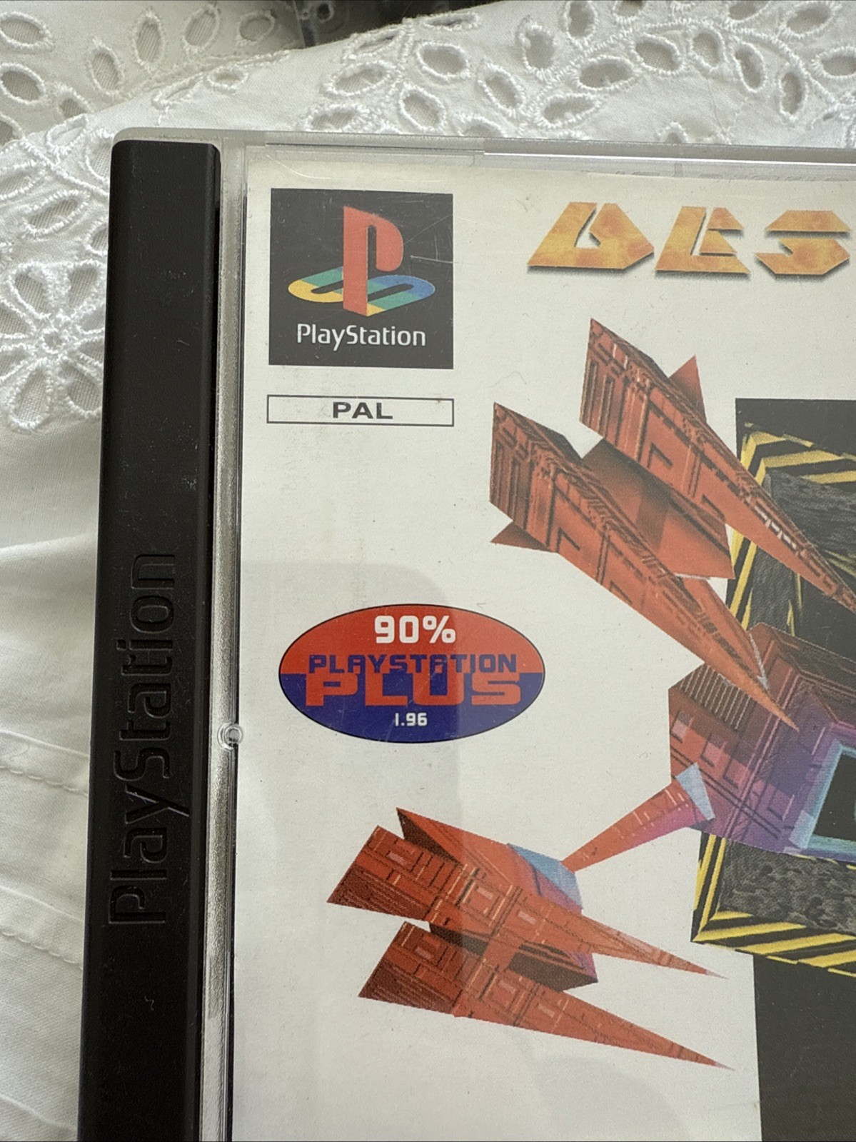 1996 Interplay Productions Descent PS1 PlayStation Game + Manual