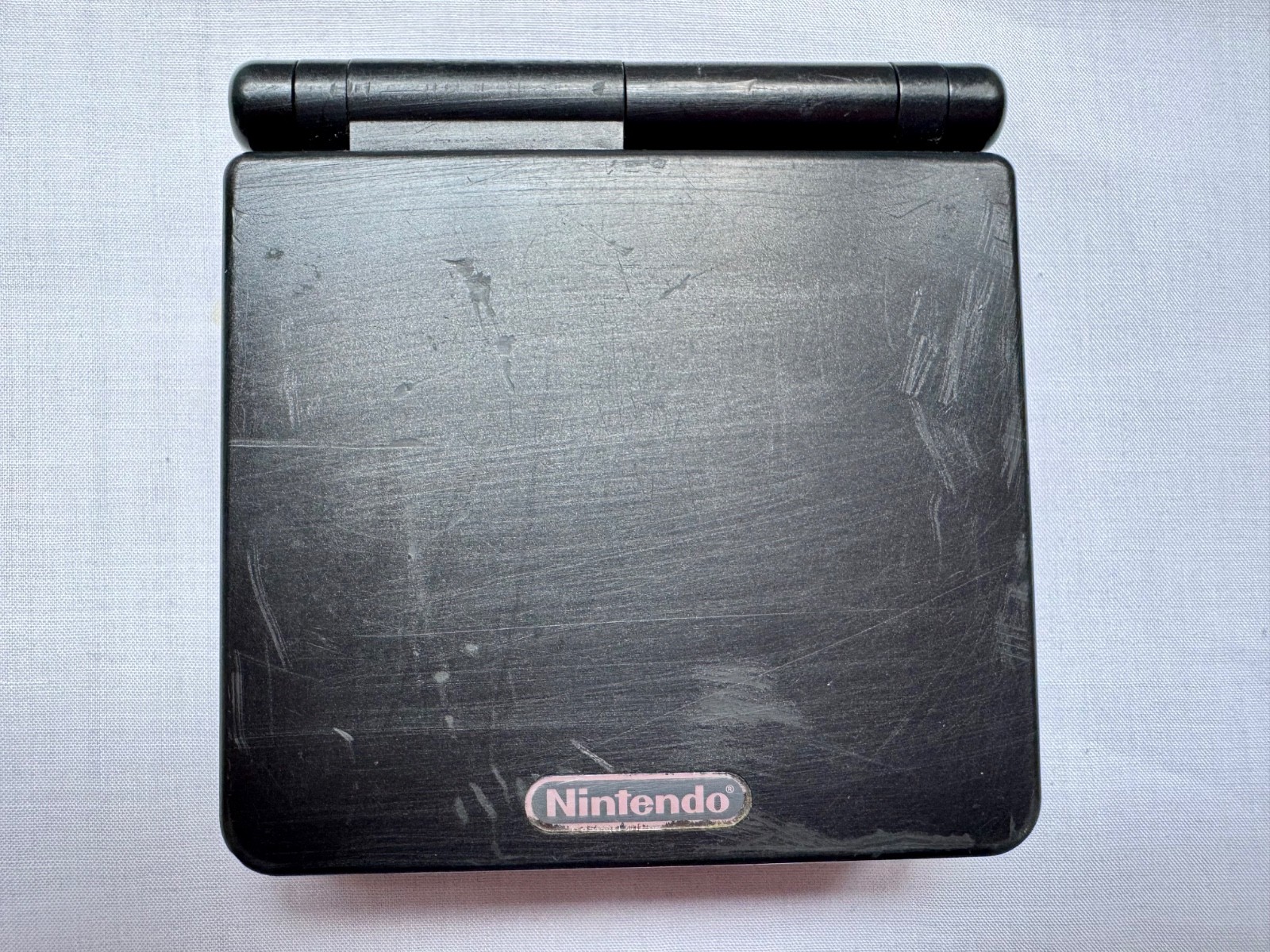 Nintendo Gameboy Advance SP AGS001 Onyx Black Handheld w/ USB Cable & Battery