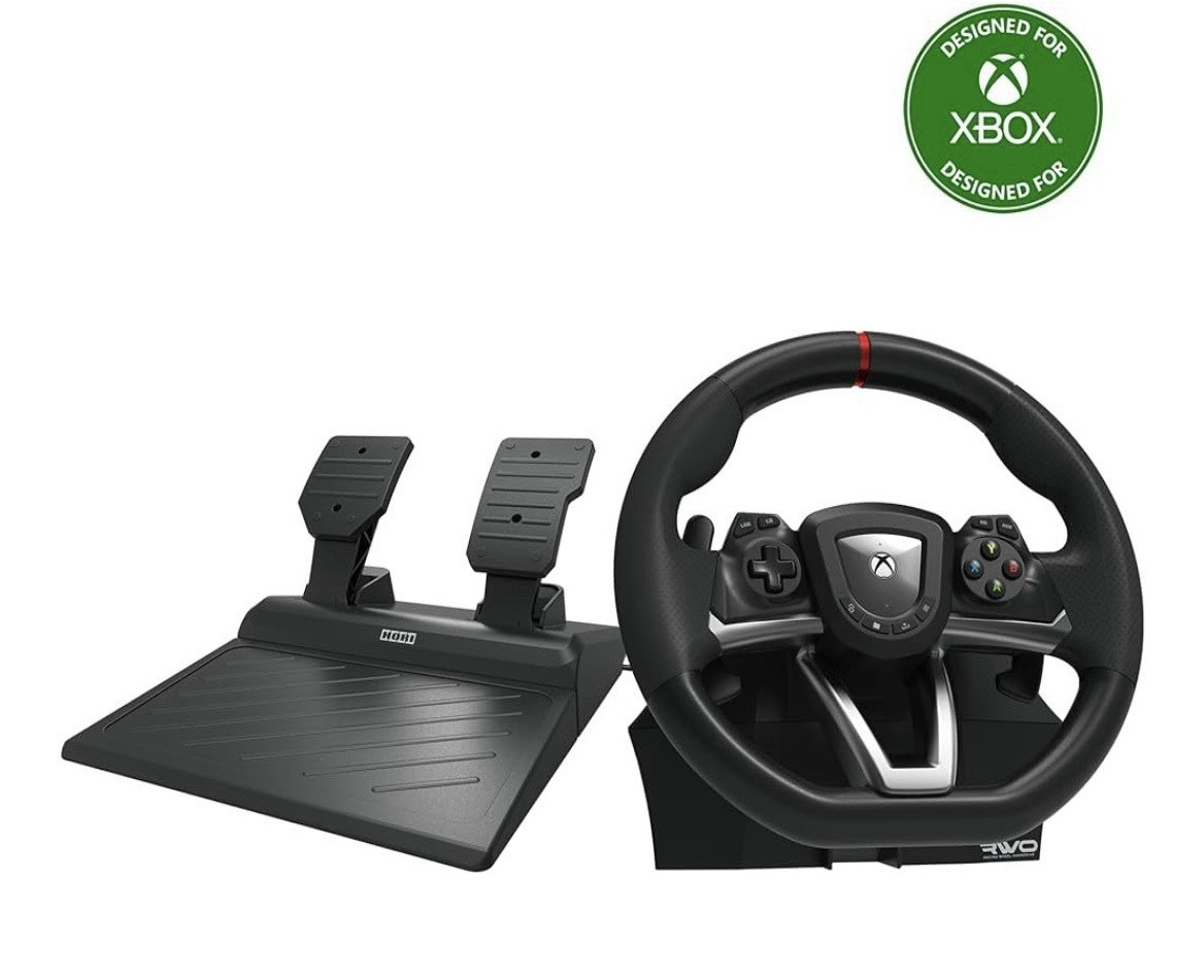 HORI Racing Wheel Overdrive w/ Pedals, Wired Paddle Shifters Xbox Series X|S