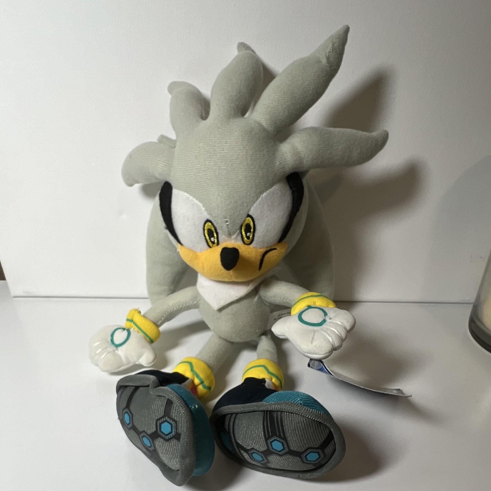 Sonic Silver the Hedgehog Plush Doll w/ Hanging Loop Sonic the Hedgehog