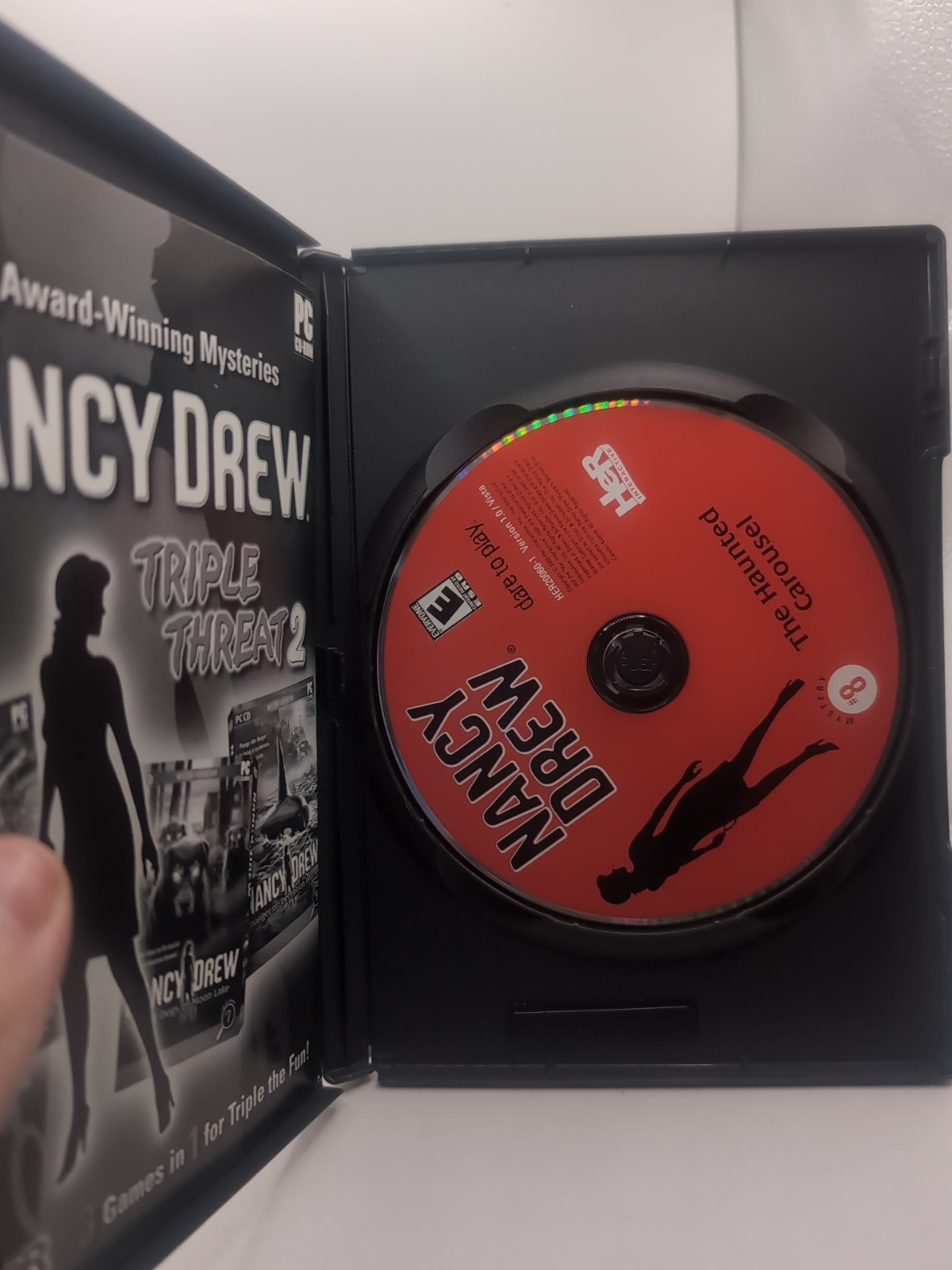 Nancy Drew Triple Threat 2 PC Complete in Box w/ Slipcover