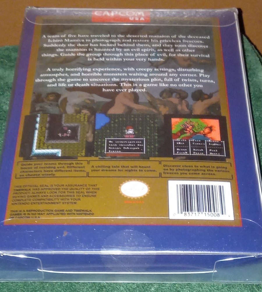 SWEET HOME – NES SEALED Timewalk Games custom English-translated Time Walk rare