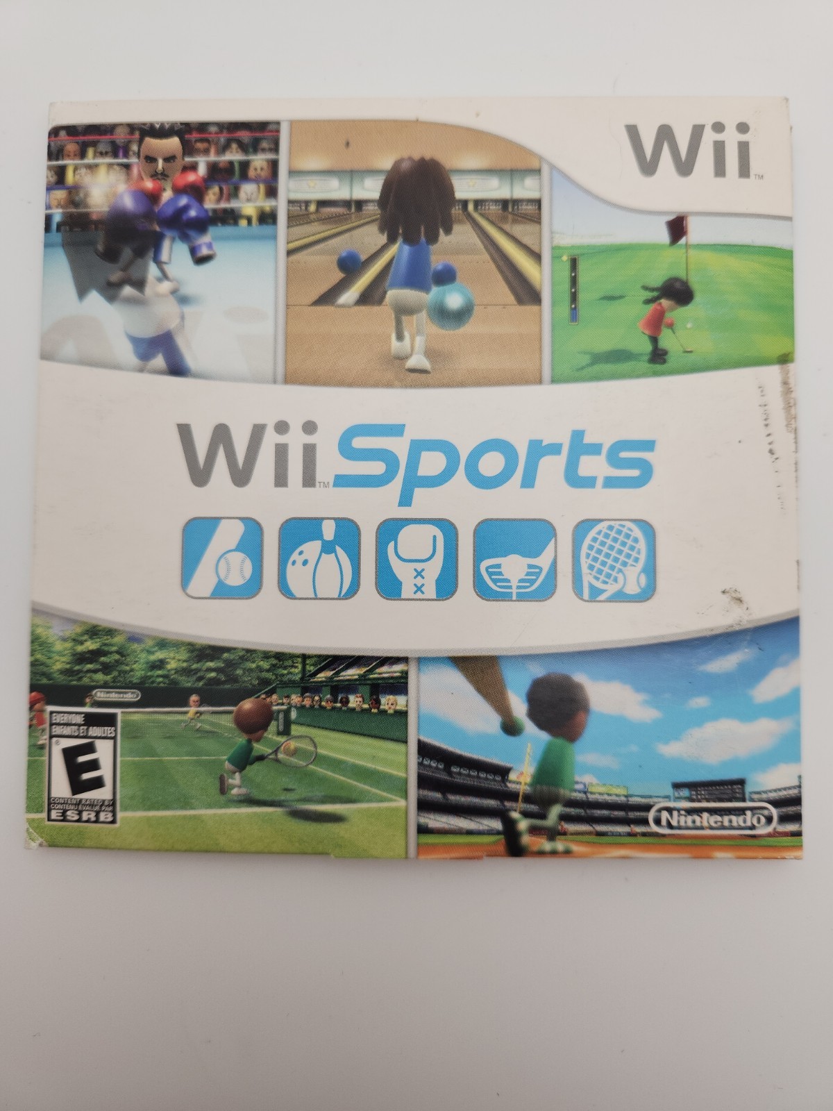 Wii Sports Nintendo Wii 2006 Original Cardboard Sleeve Complete w/ Manual