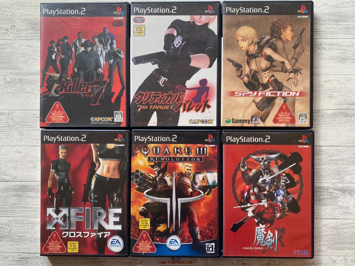 SONY PS2 Killer 7 & Critical Bullet & Spy Fiction & X Fire & QuakeⅢ & Maken Shao