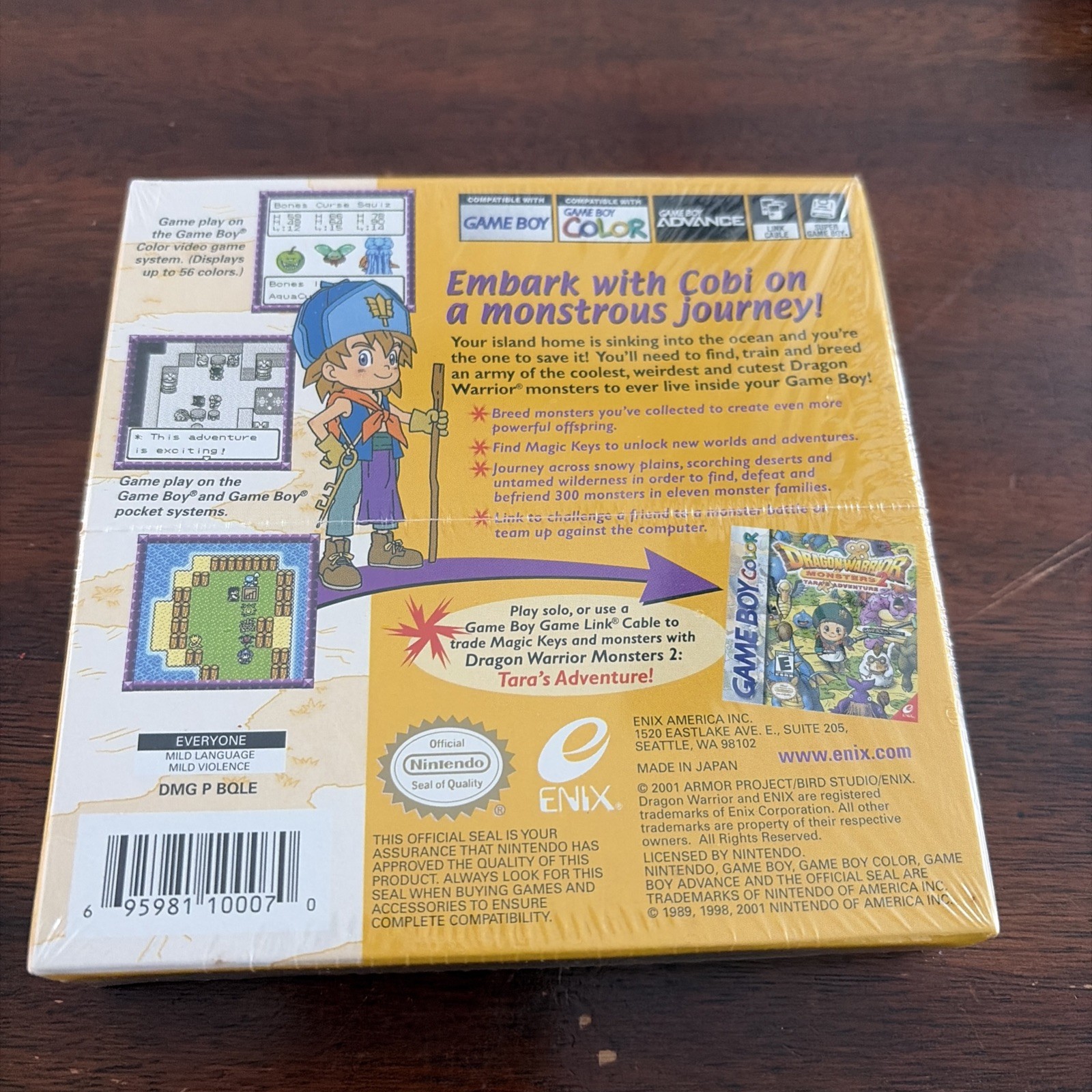 Dragon Warrior Monsters 2: Tara’s Adventure – Nintendo Game Boy Color, 2001 NEW