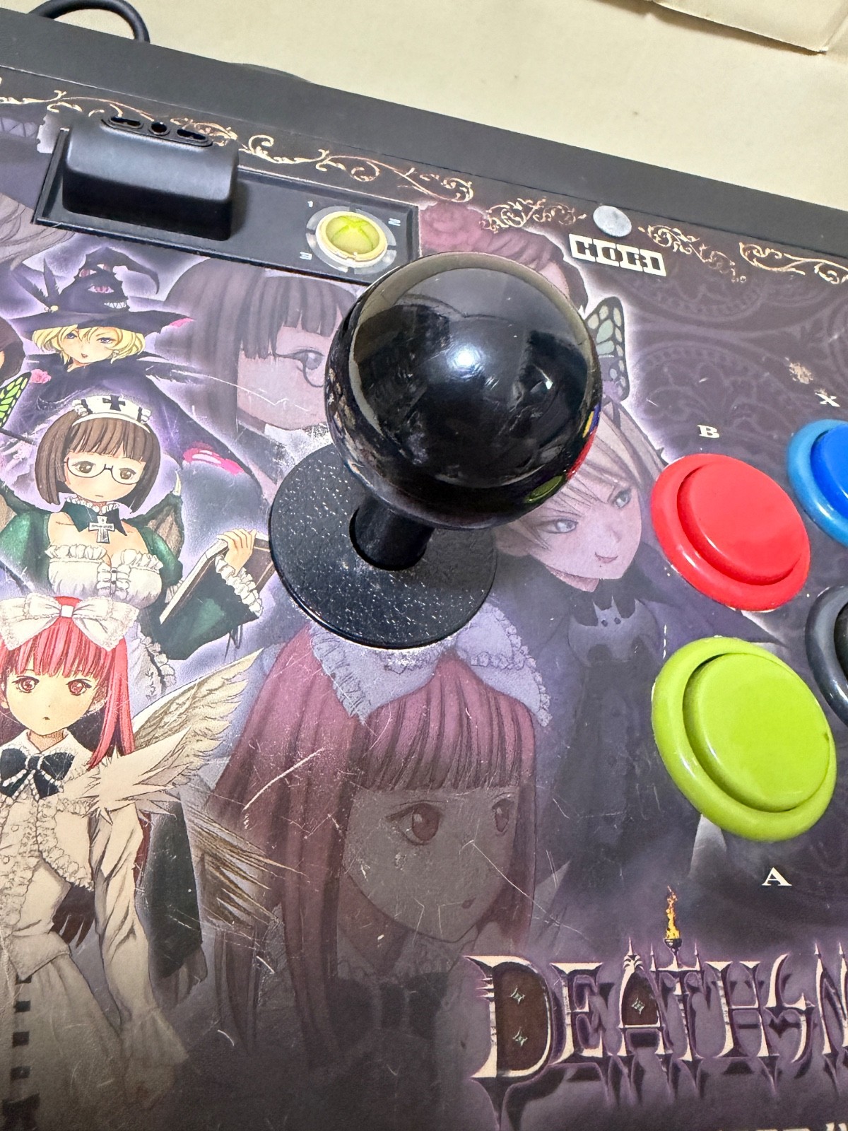 Deathsmiles Arcade stick Controller Xbox 360 Japan Death smiles