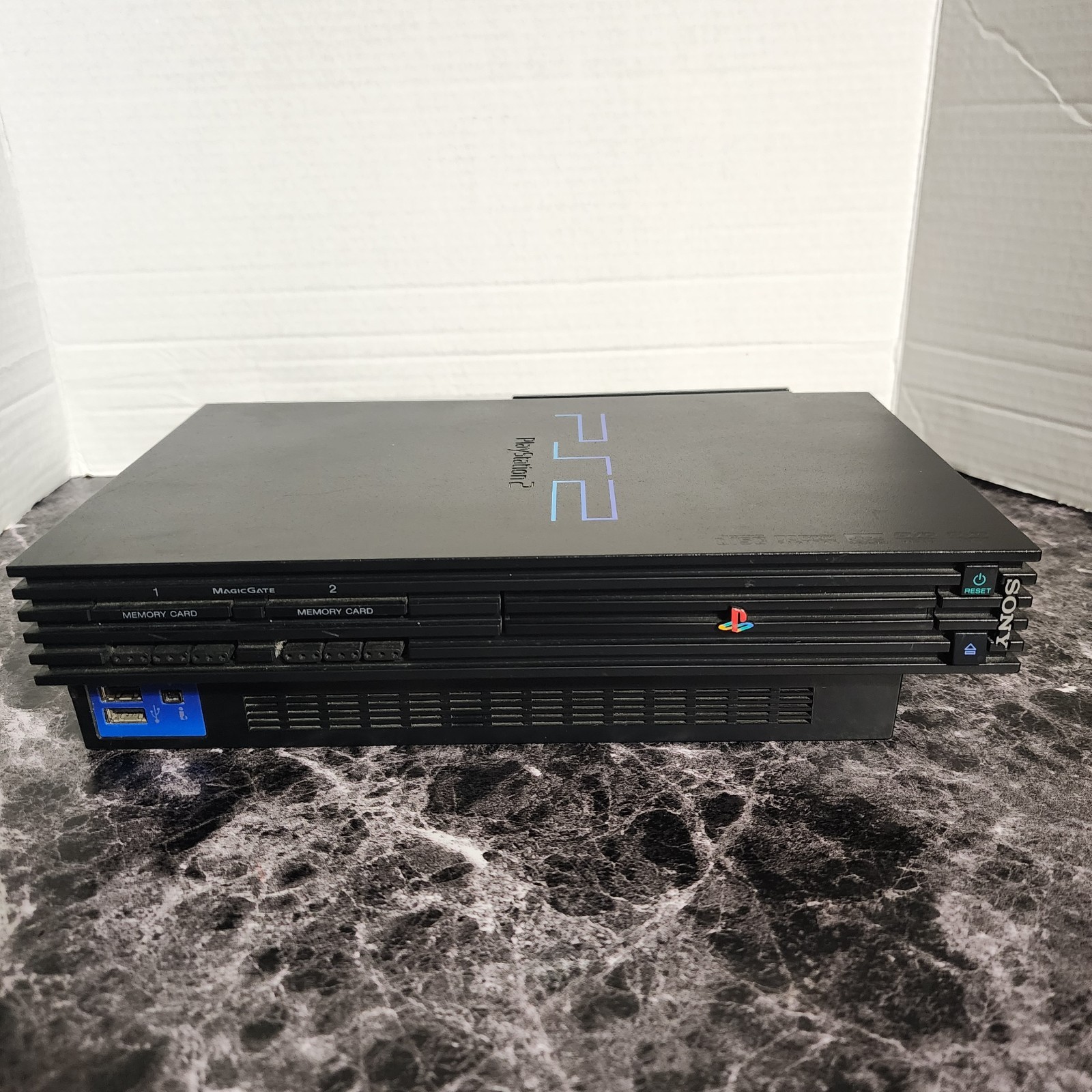 Sony PlayStation 2 PS2 Fat SCPH-39001/N Network Adapter OKAMI + 10 Games