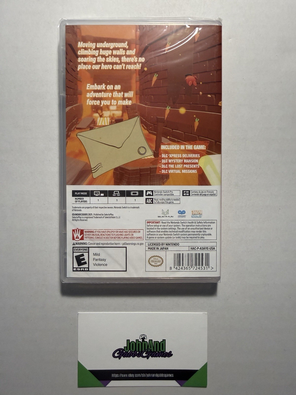 Mail Mole (Nintendo Switch) – Sealed Brand New
