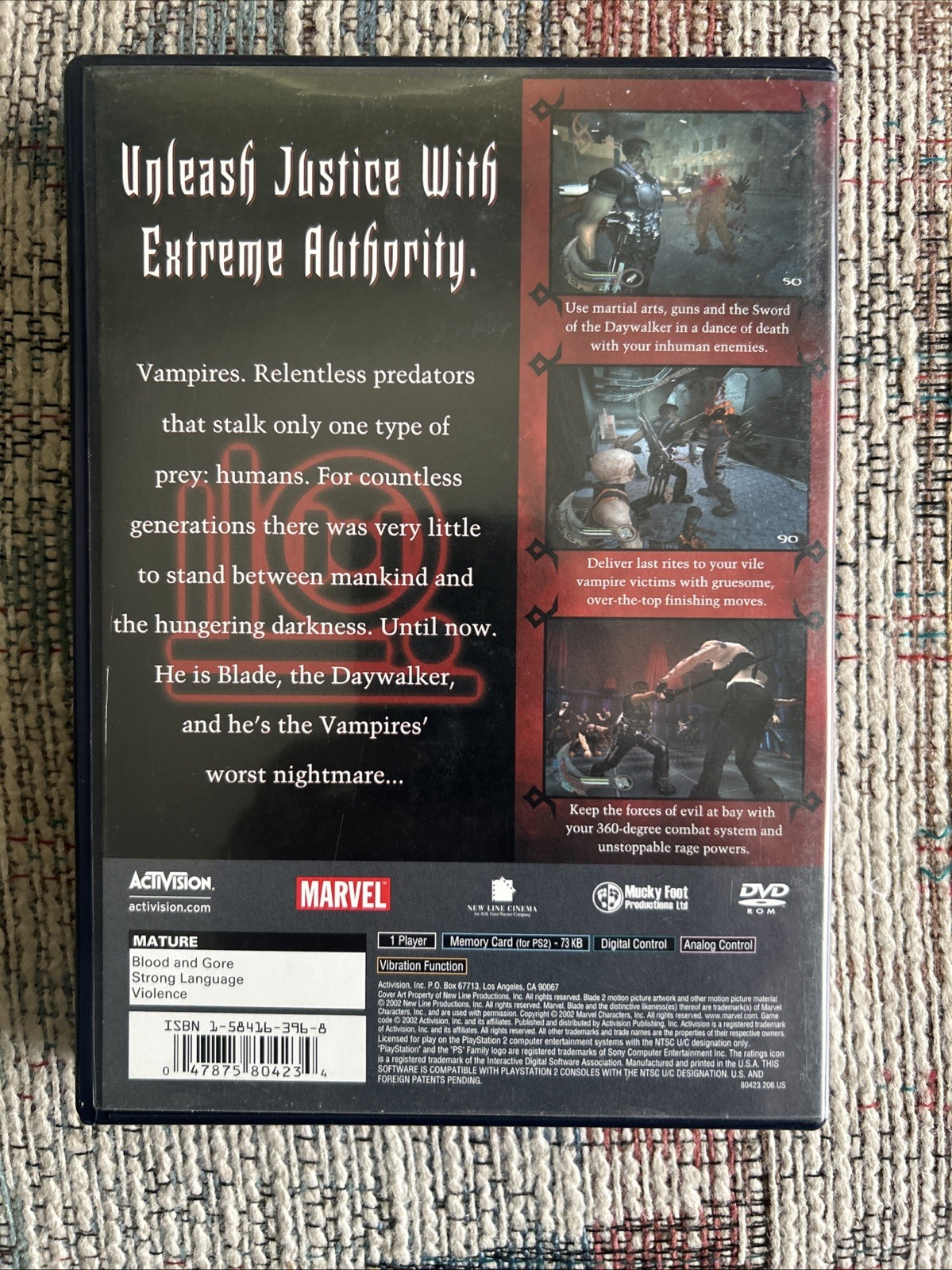 Blade 2 II PlayStation PS2 Game, CIB With Manual