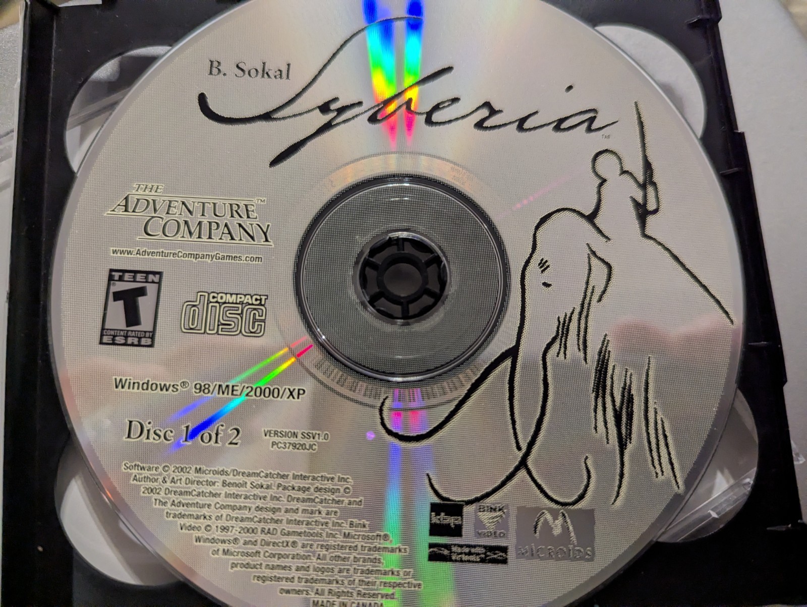 B. Sokal SYBERIA PC CD-ROM by The Adventure Company