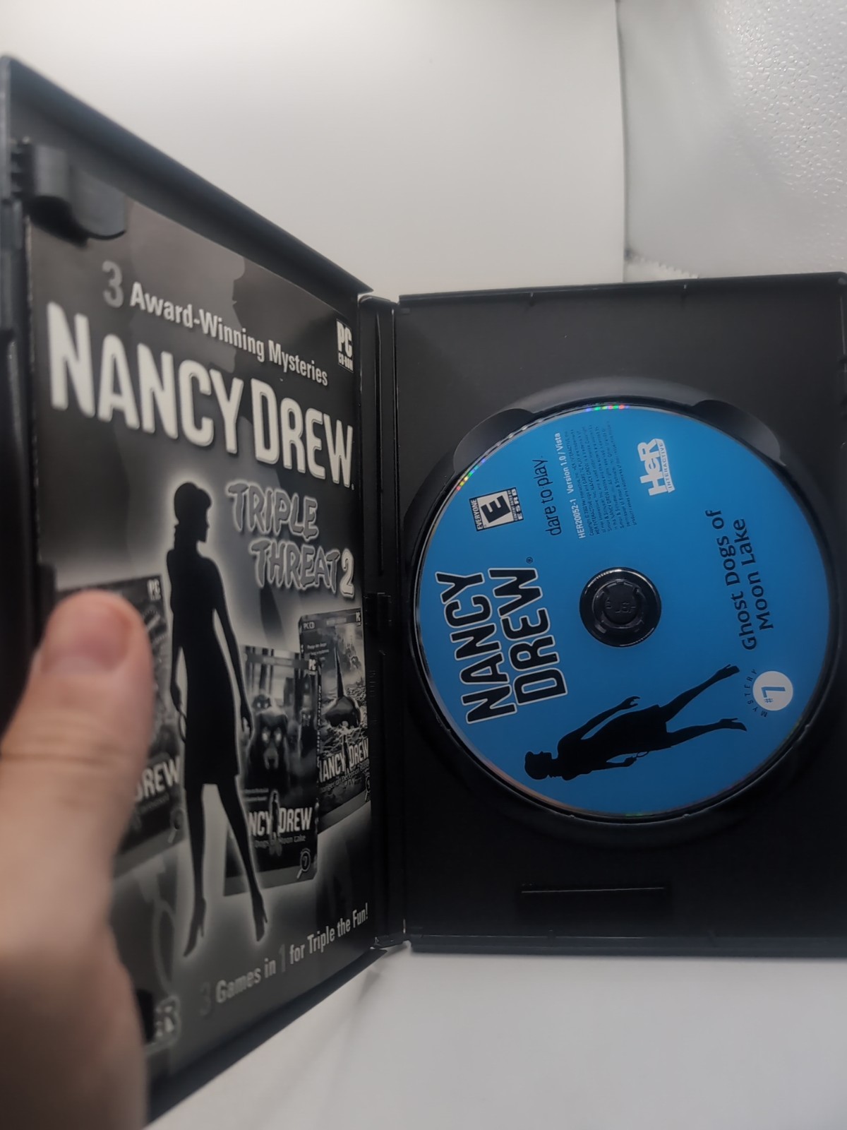 Nancy Drew Triple Threat 2 PC Complete in Box w/ Slipcover