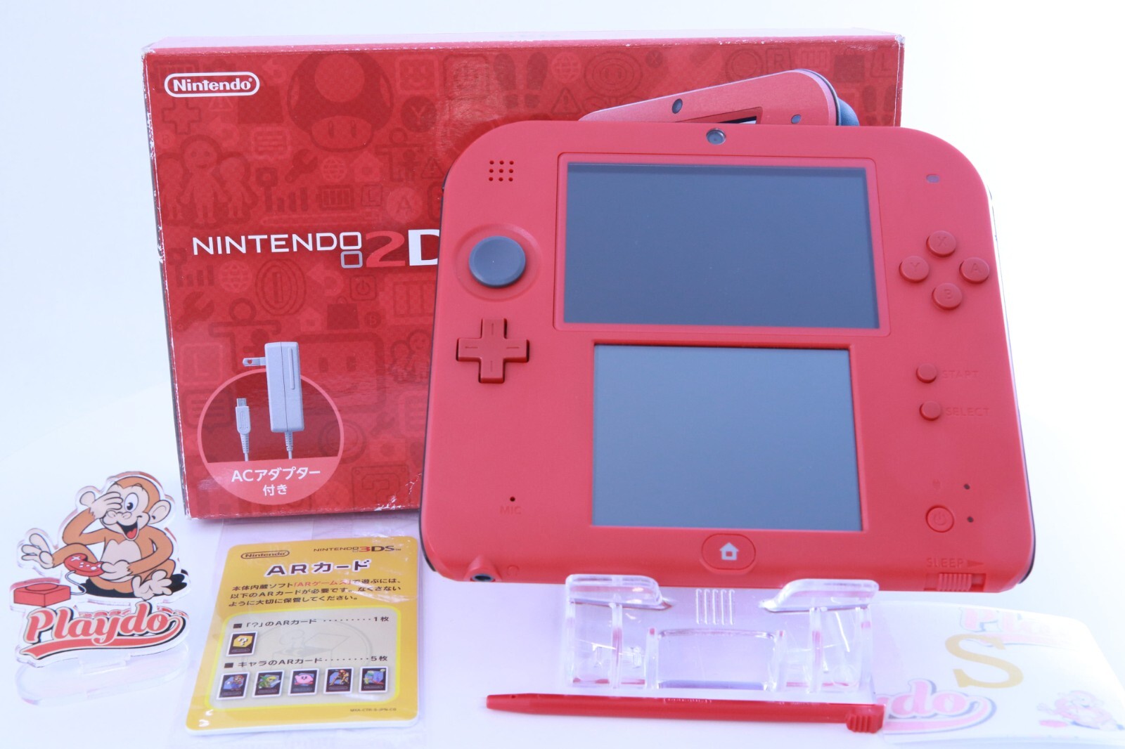JP Game Nintendo 2DS Red [Rank:S] W/Box Region-locked