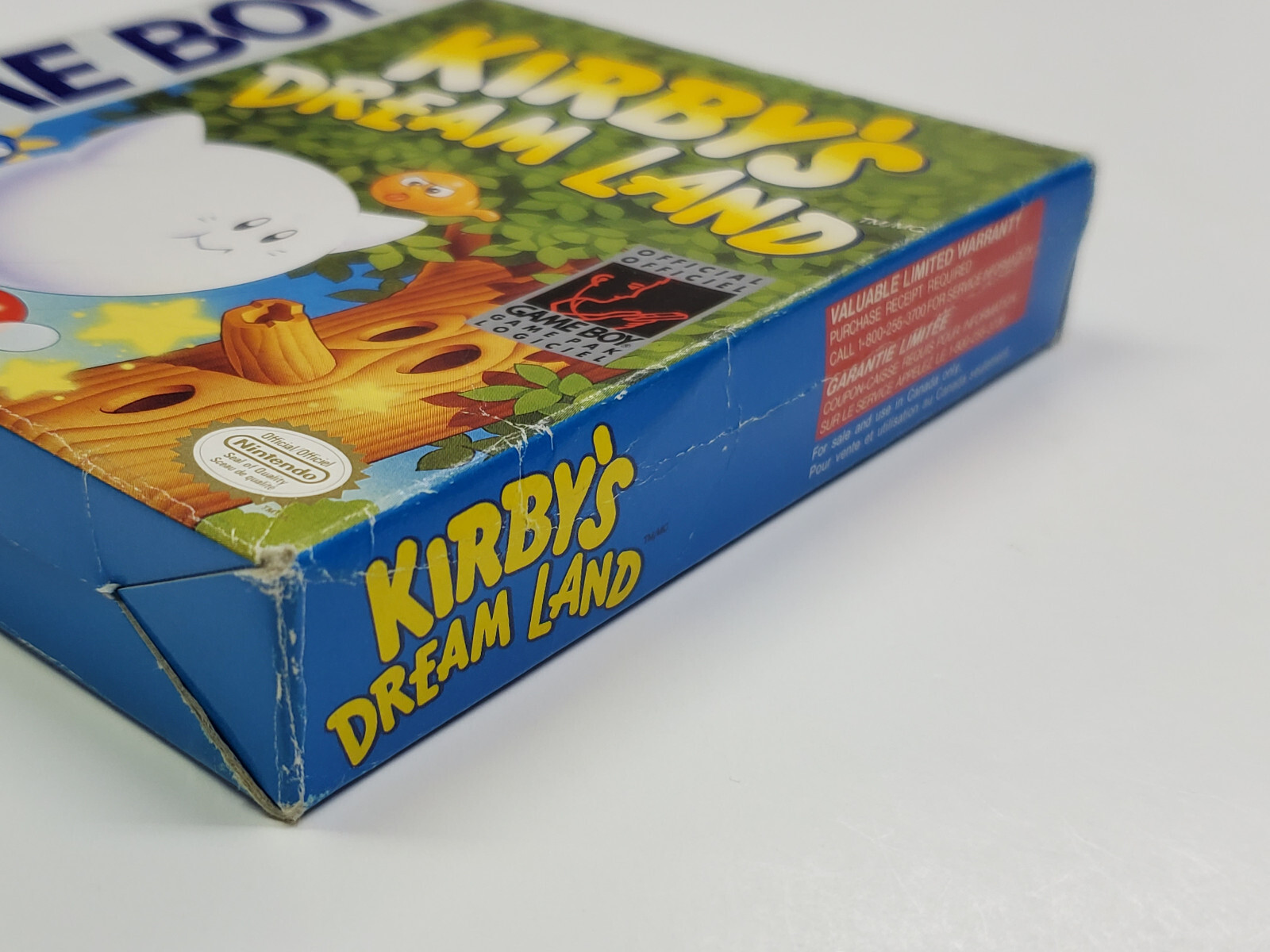 Kirby’s Dream Land Nintendo Game Boy Box & Manual *tear