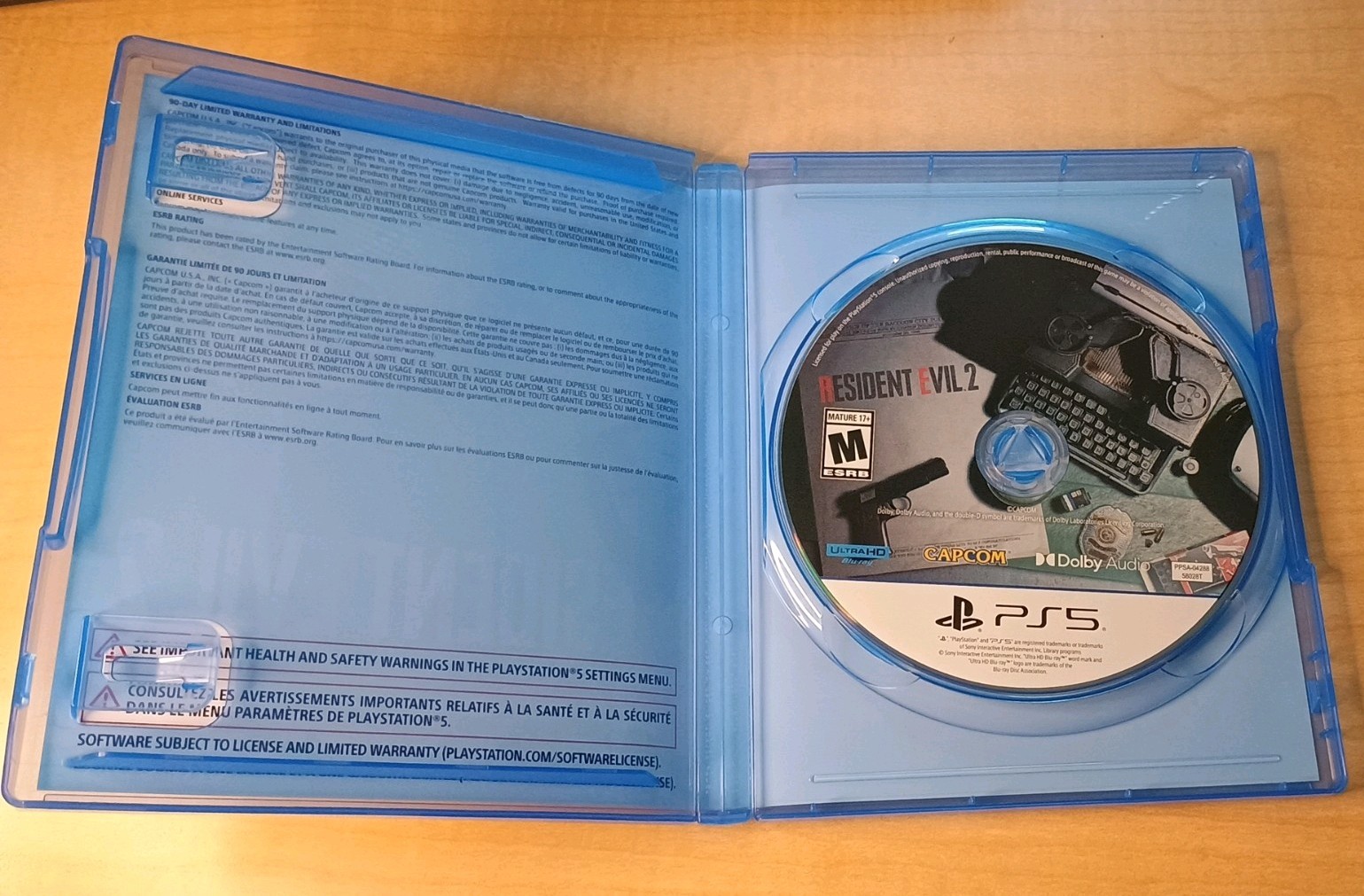 Resident Evil 2 – PlayStation 5 Game Small Case Scuff on Back