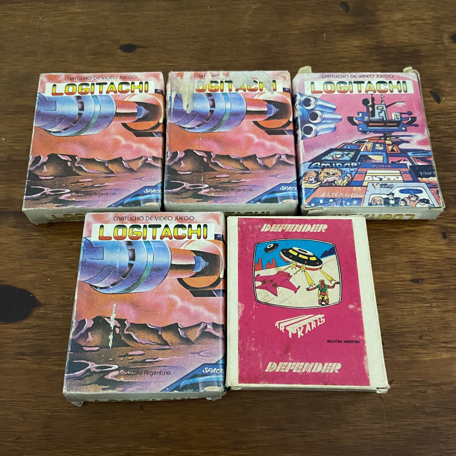 Lot of 5 Atari 2600 Argentina Rare cartridges