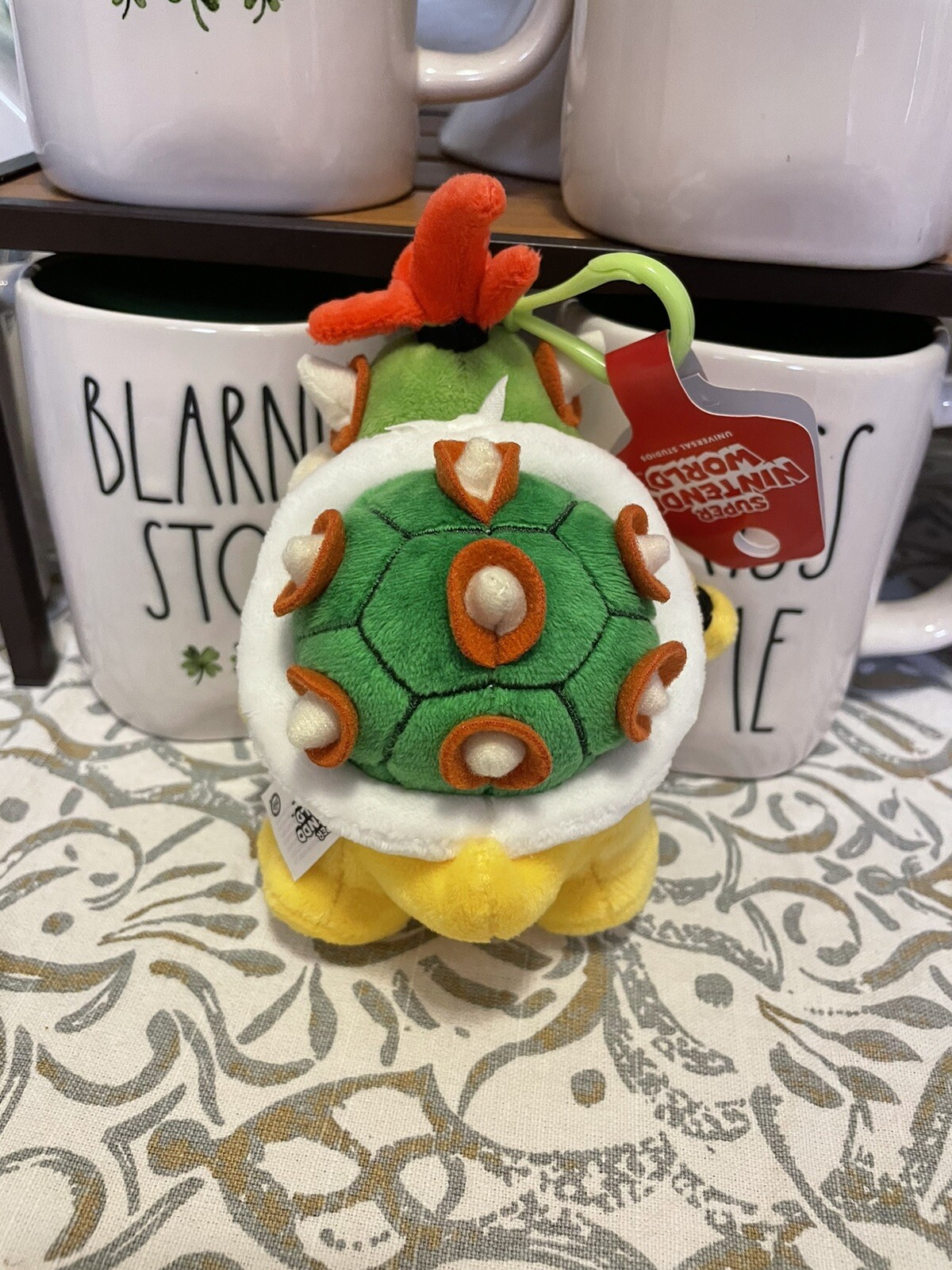 Universal Studios Super Nintendo World Bowser Jr. Plush Backpack Clip/Keychain.