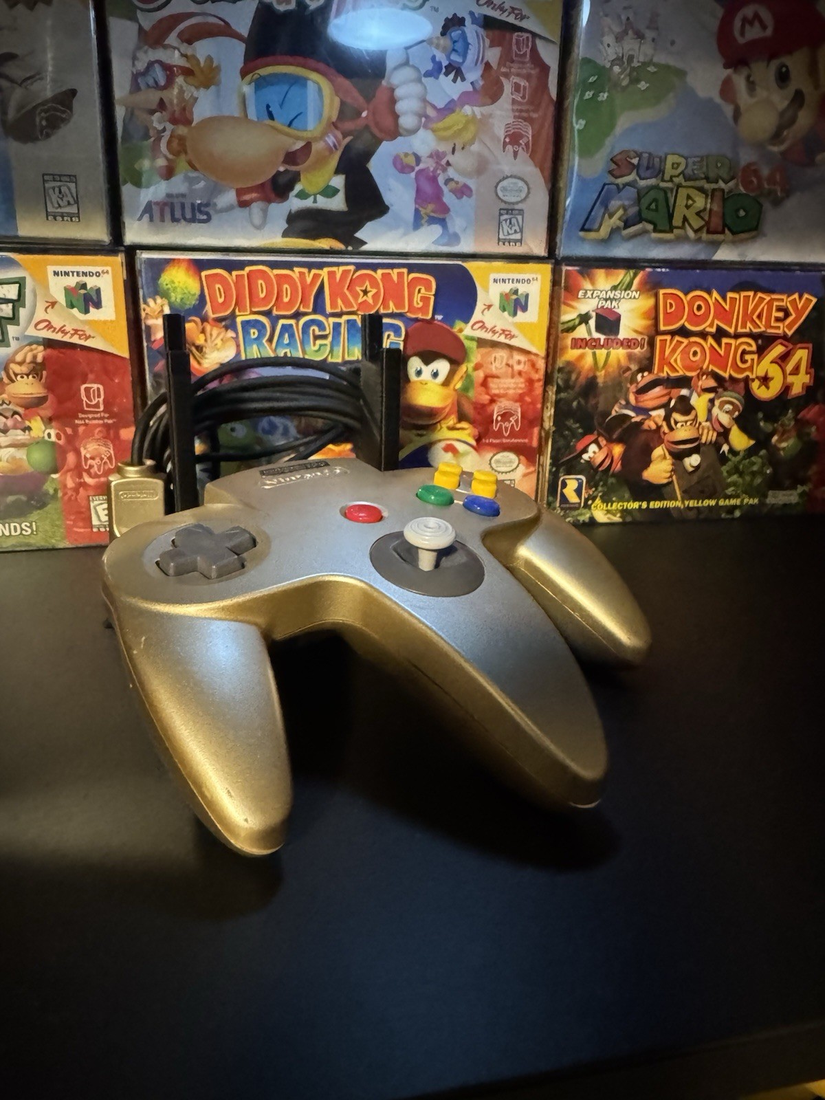 Nintendo Power Gold Wired Controller for Nintendo 64 N64 Console