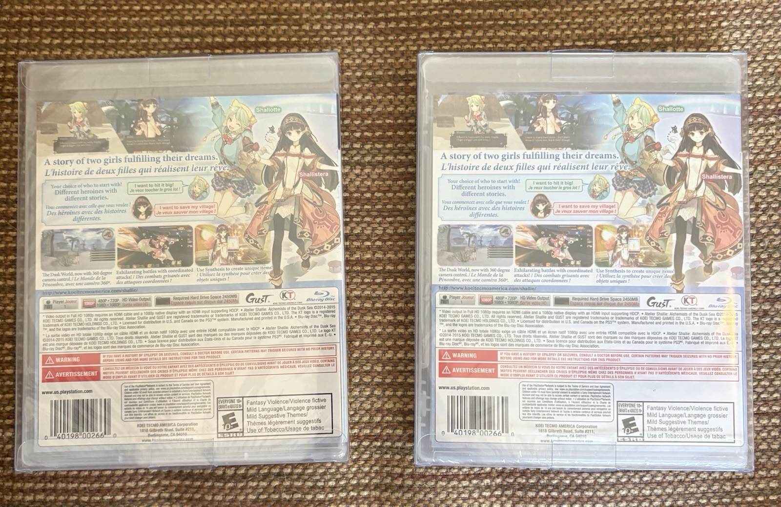 Atelier Shallie: Alchemists of the Dusk Sea (Ps3)- SEALED & In MALKO CASE