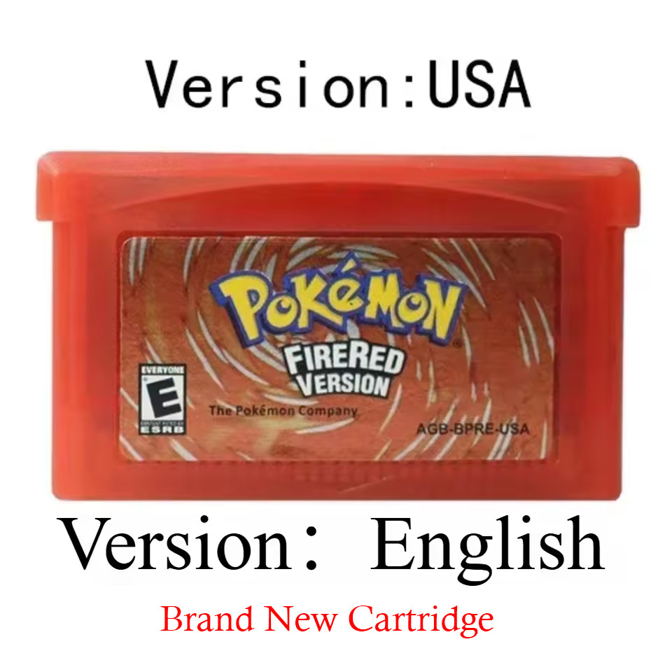 Pokemon Fire Red Gameboy Advance – Shiny Living Dex, Max Items, Events Unlocked!