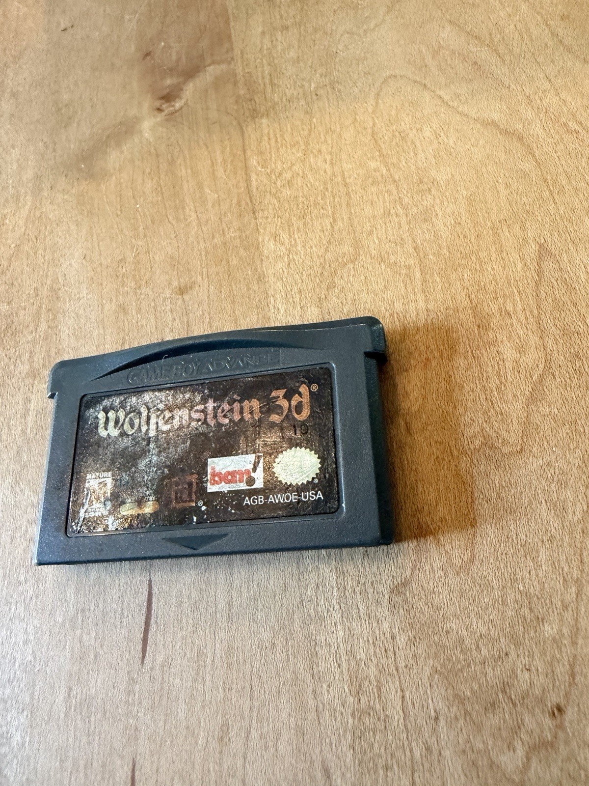 Wolfenstein 3D Nintendo Game Boy Advance Cartridge – Tested And Working! GBA